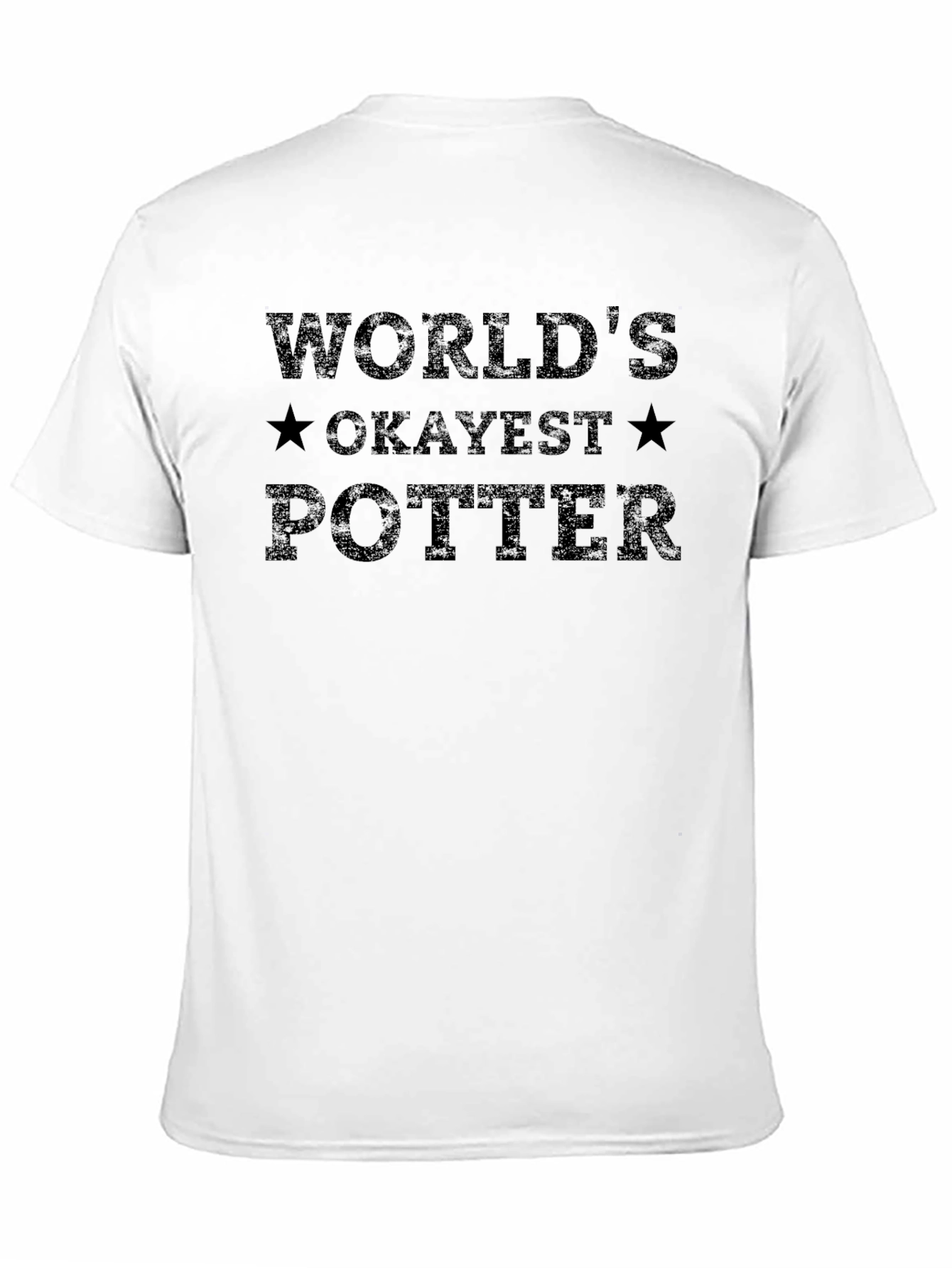Worlds Okayest Potter Black T-Shirt
