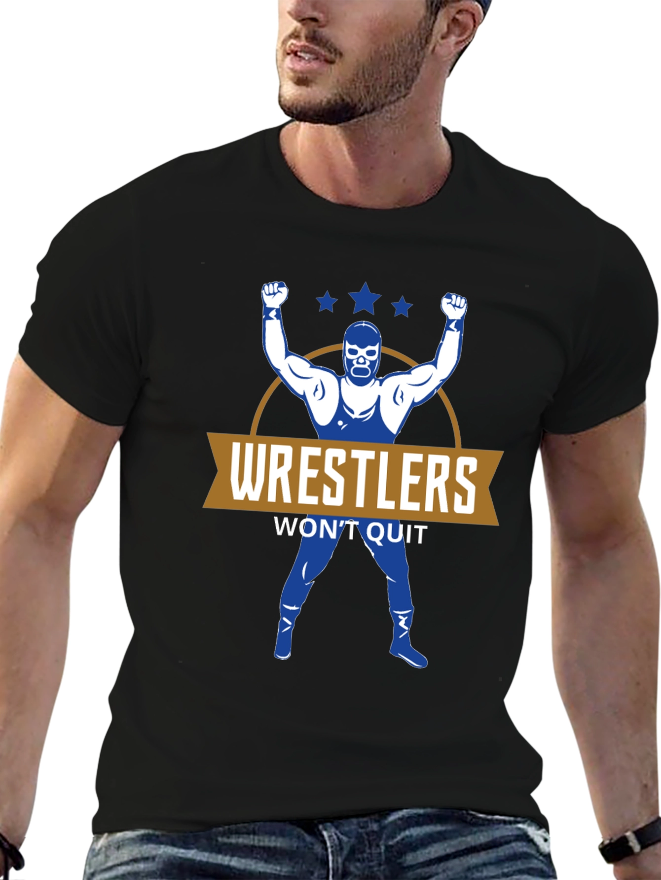Wrestlers Wont Quit Graphic T-Shirt