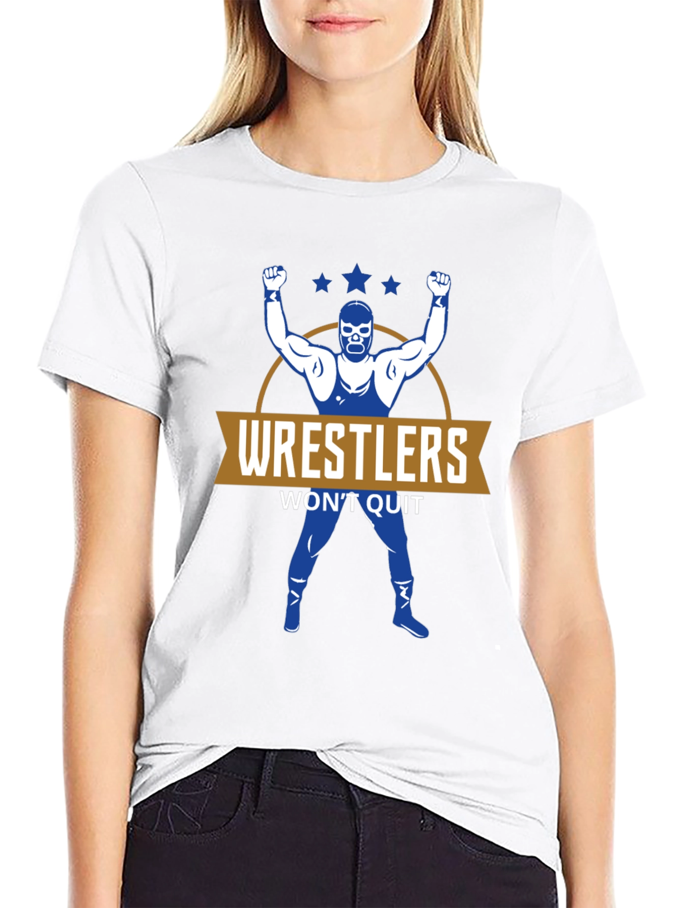 Wrestlers Wont Quit Graphic T-Shirt