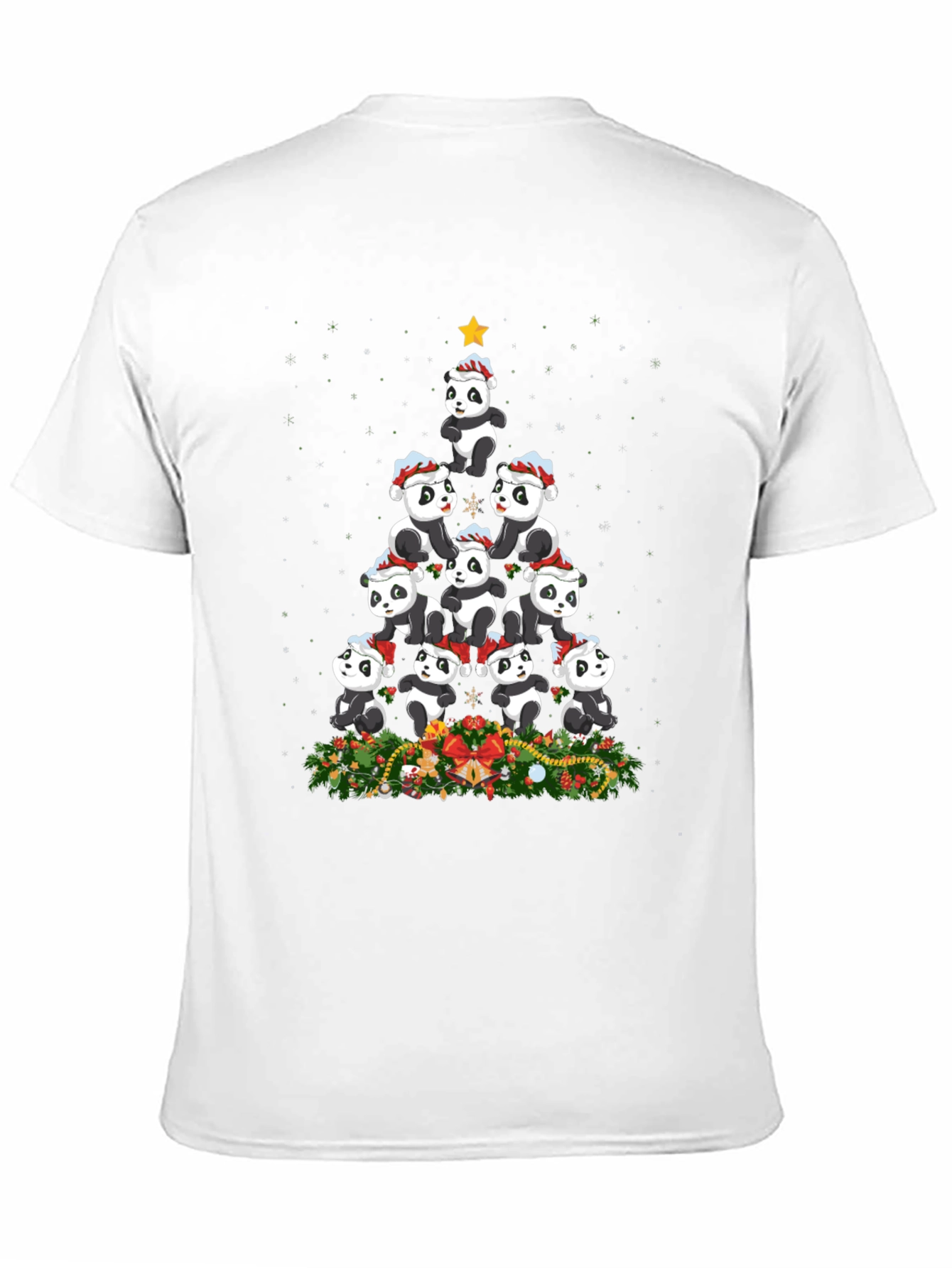 Panda Christmas Tree T-Shirt