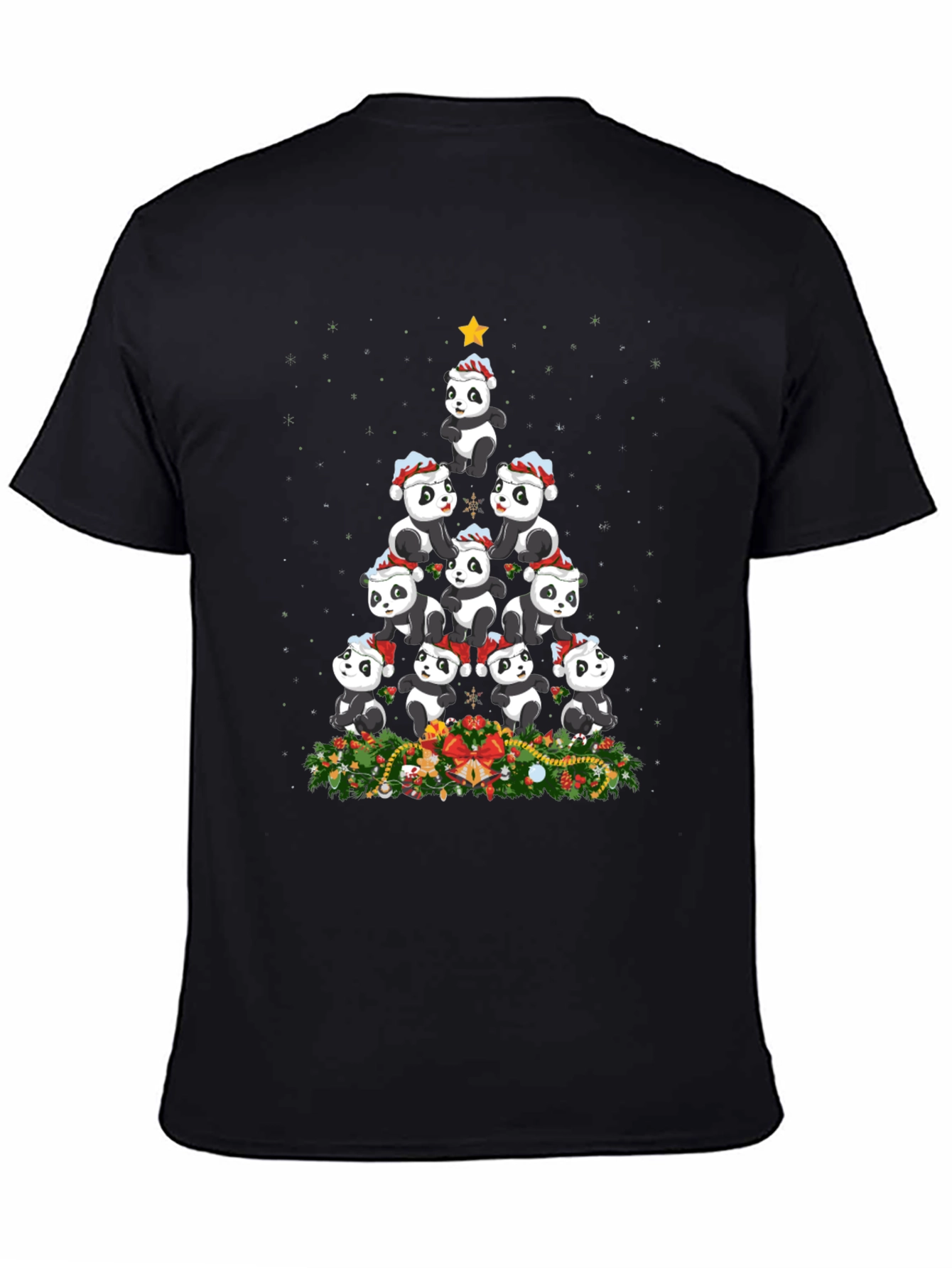 Panda Christmas Tree T-Shirt