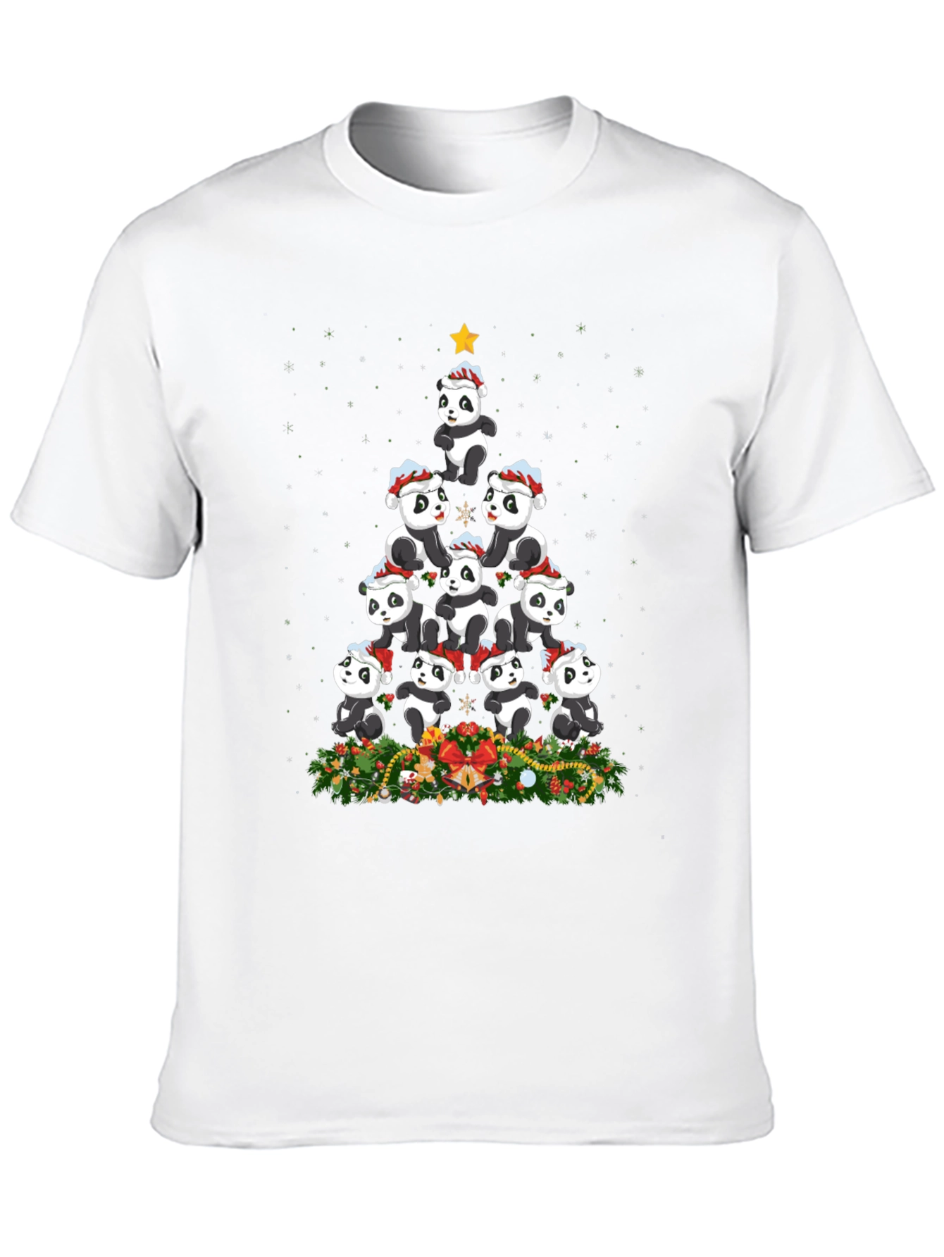 Panda Christmas Tree T-Shirt