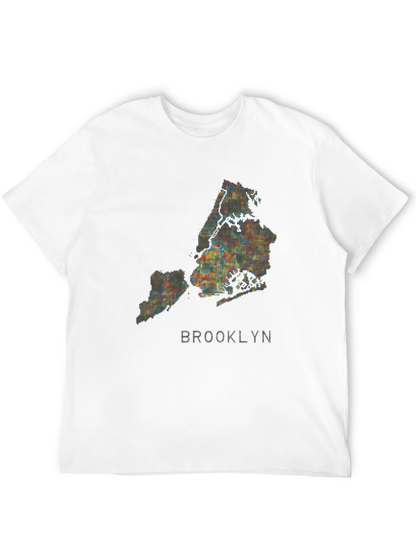 Brooklyn Map Graphic Tee - Mens Black T-Shirt