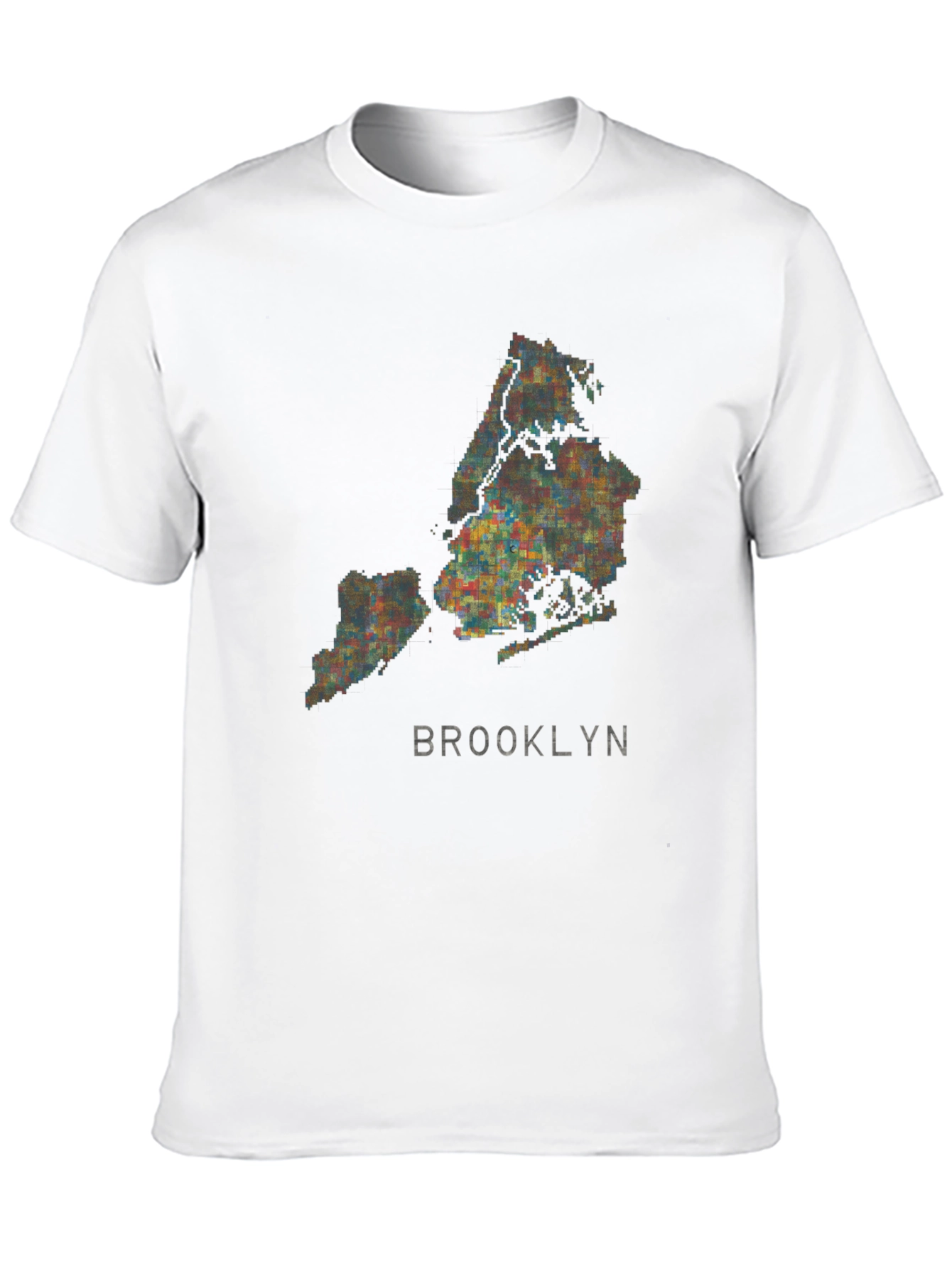 Brooklyn Map Graphic Tee - Mens Black T-Shirt