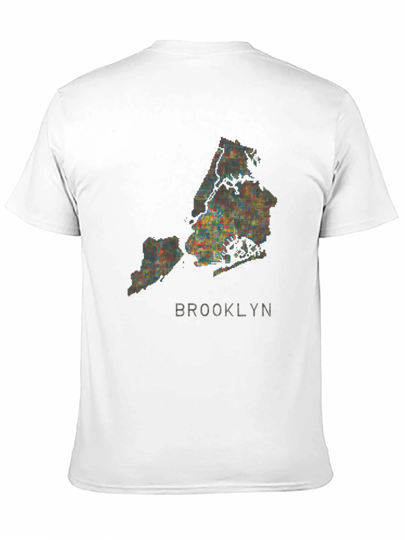 Brooklyn Map Graphic Tee - Mens Black T-Shirt