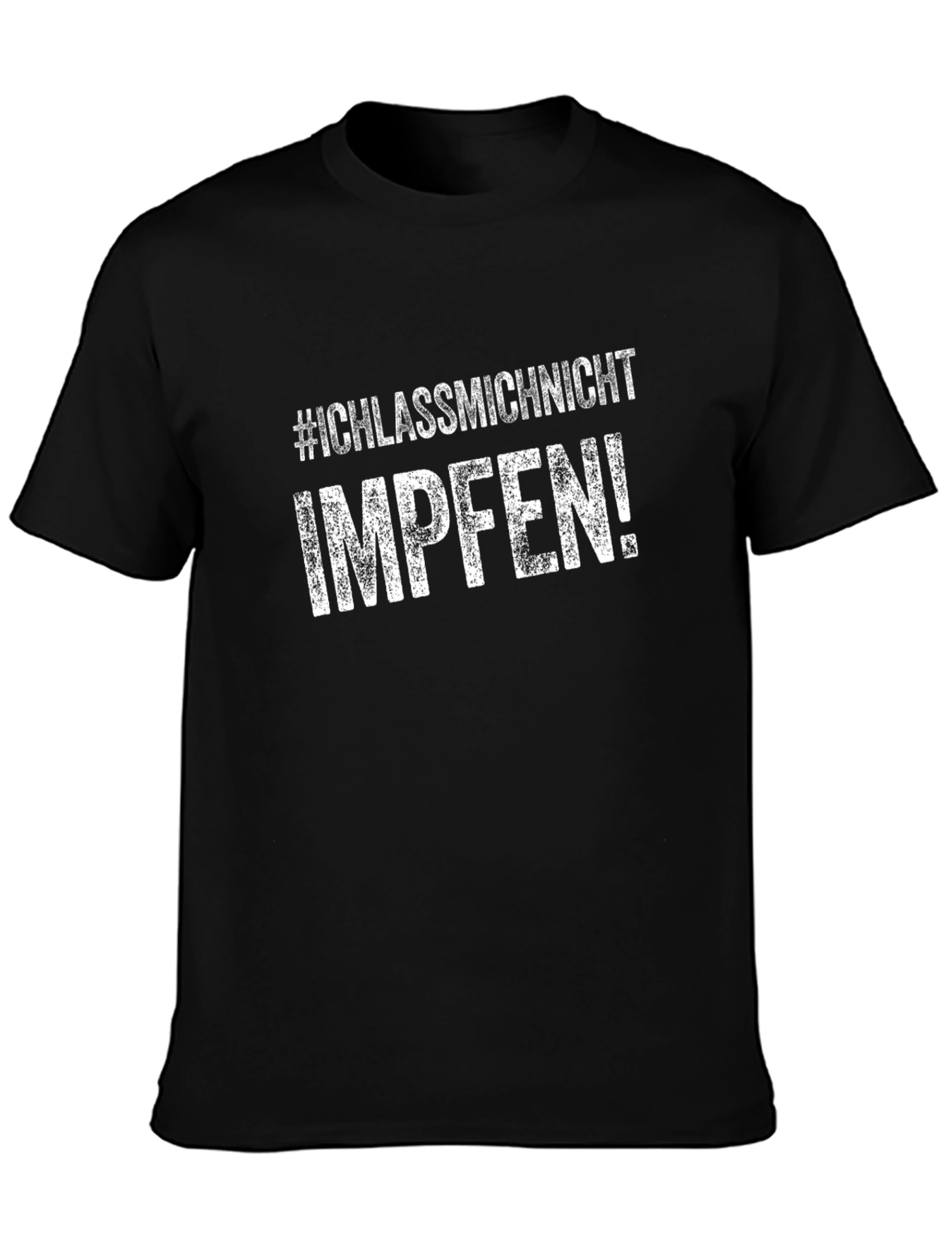 Anti Vaccine Black T-Shirt - I Wont Get Vaccinated