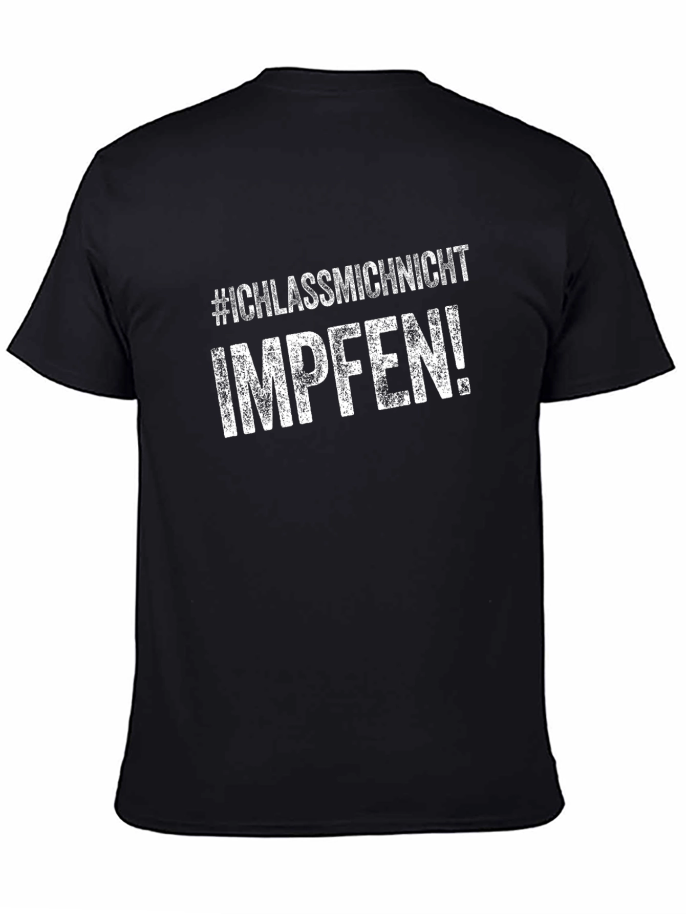Anti Vaccine Black T-Shirt - I Wont Get Vaccinated