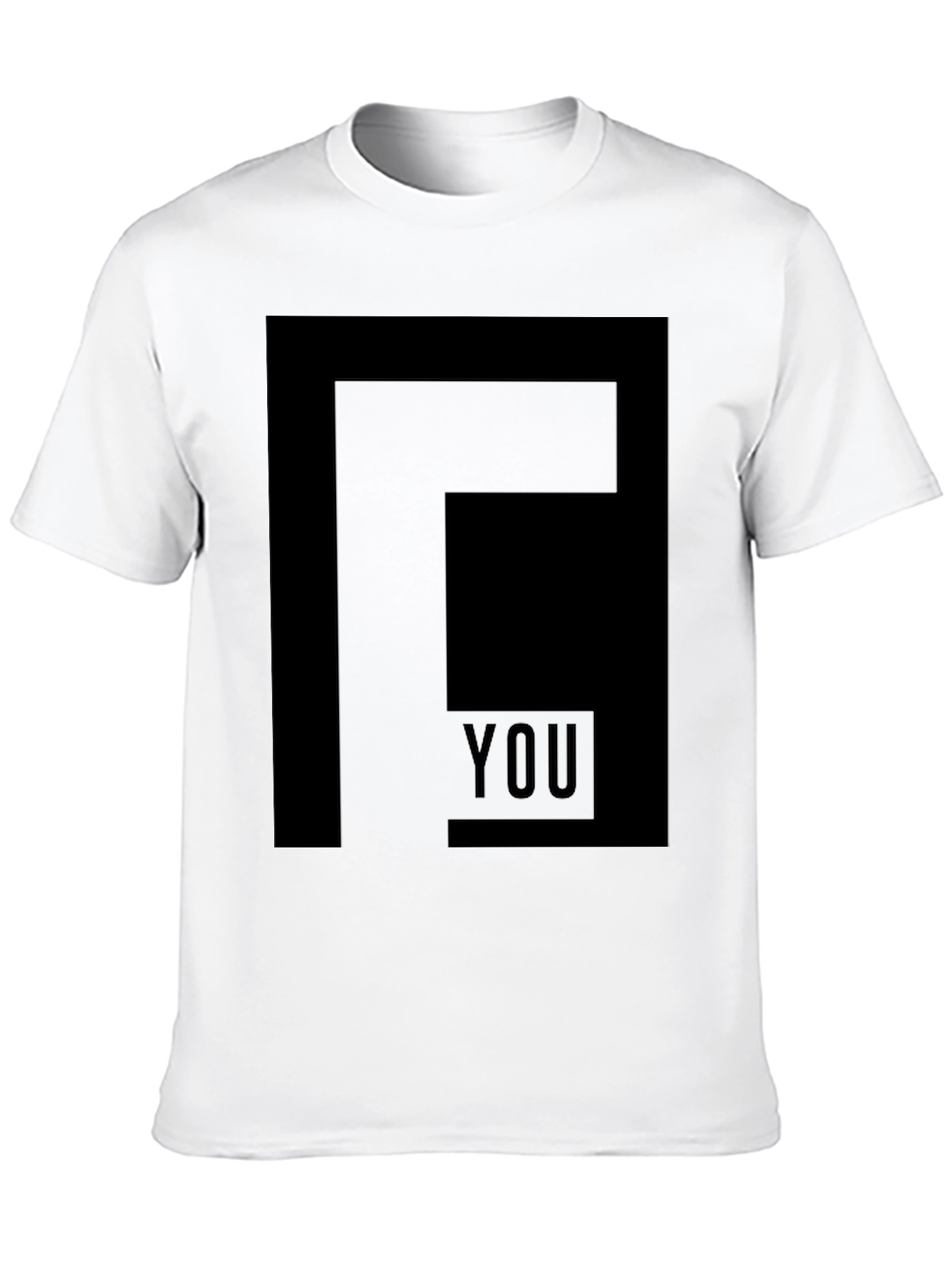 Modern F You Graphic Print Black T-Shirt