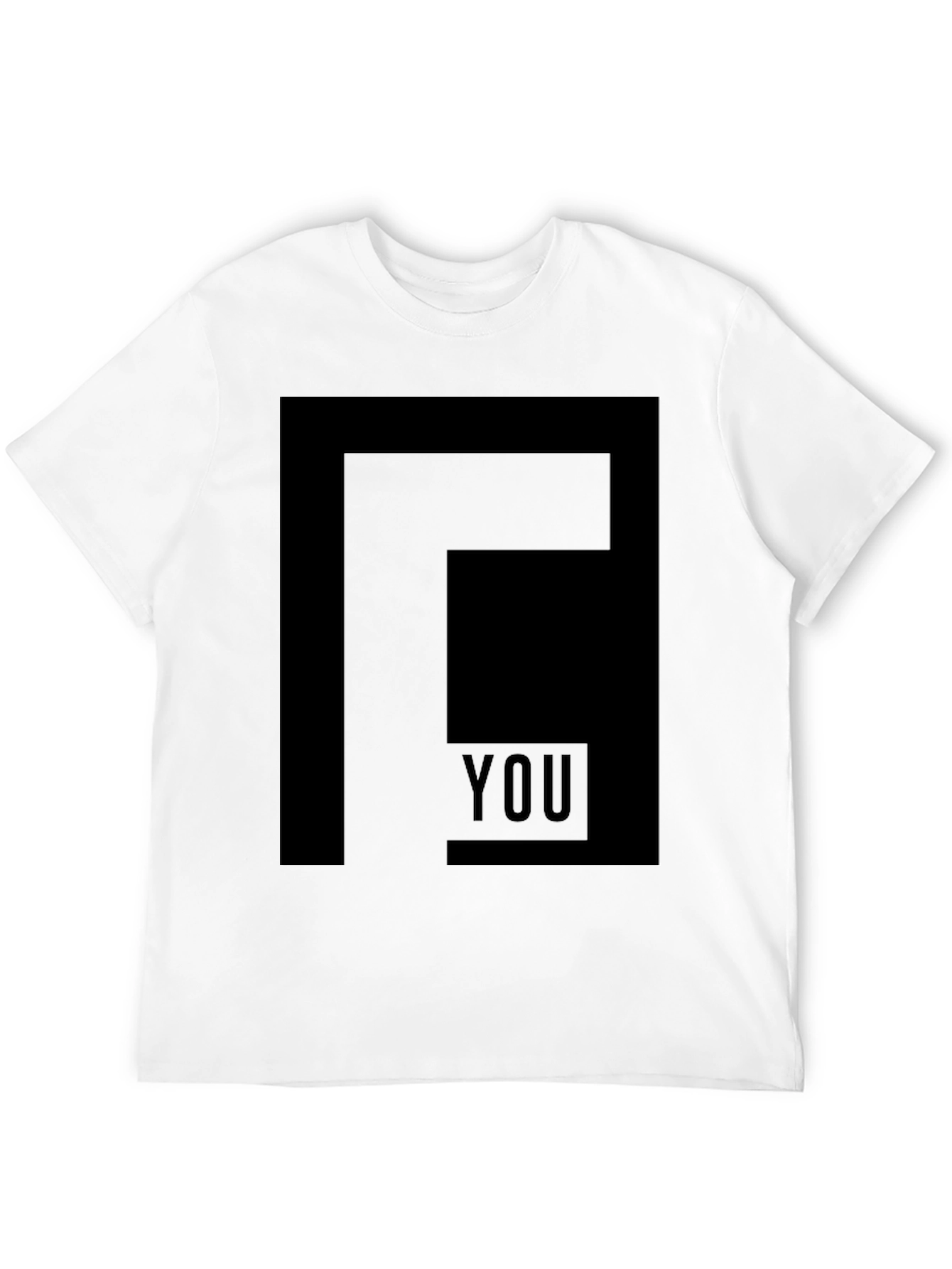 Modern F You Graphic Print Black T-Shirt