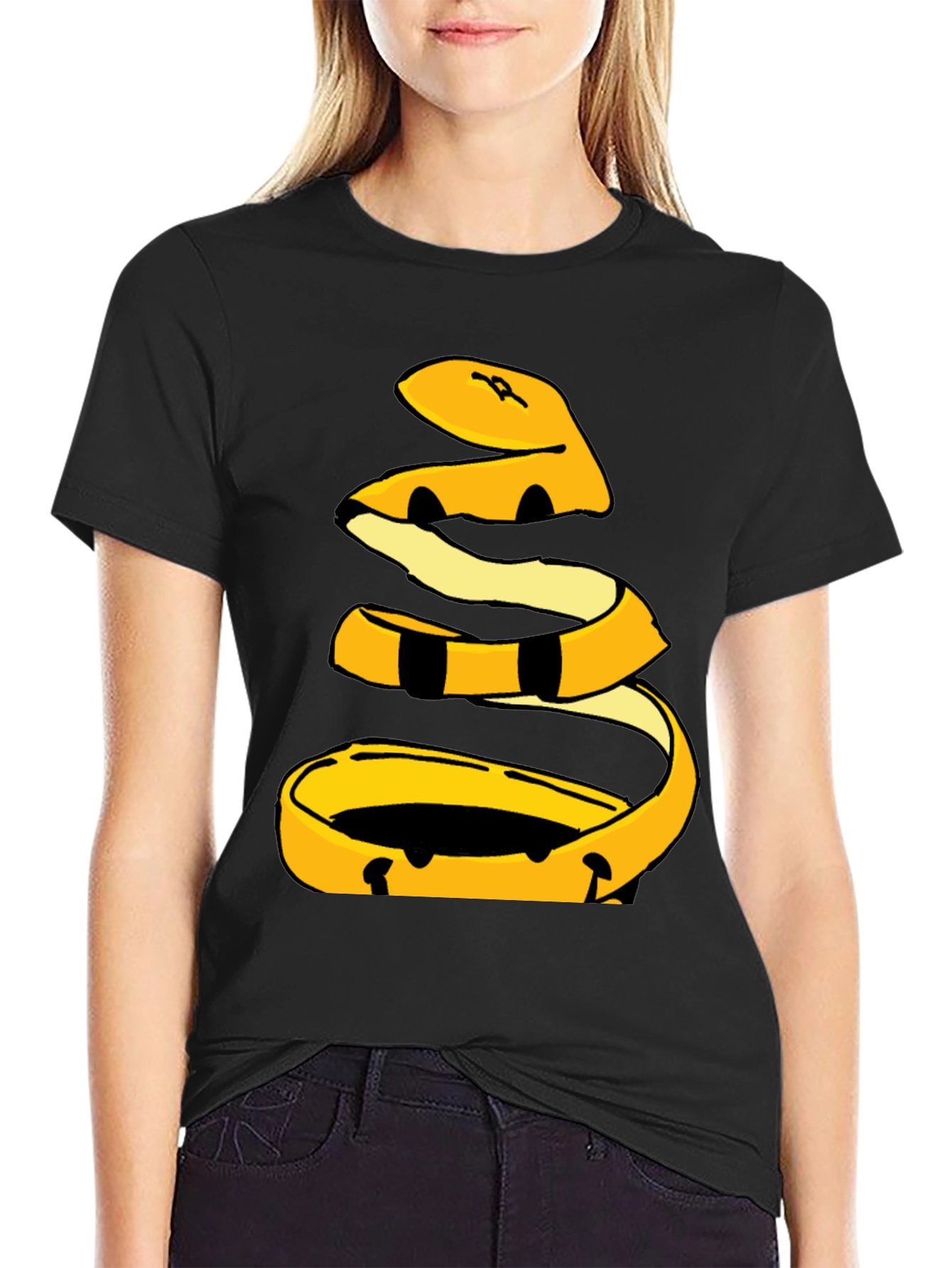 Banana Peel Graphic Tee - Black