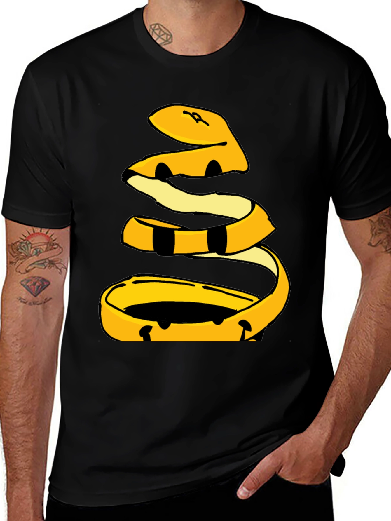 Banana Peel Graphic Tee - Black