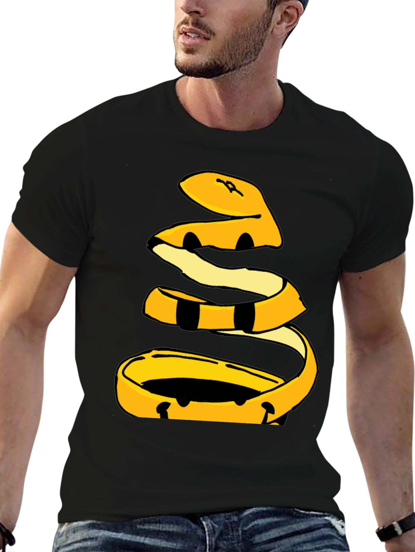 Banana Peel Graphic Tee - Black