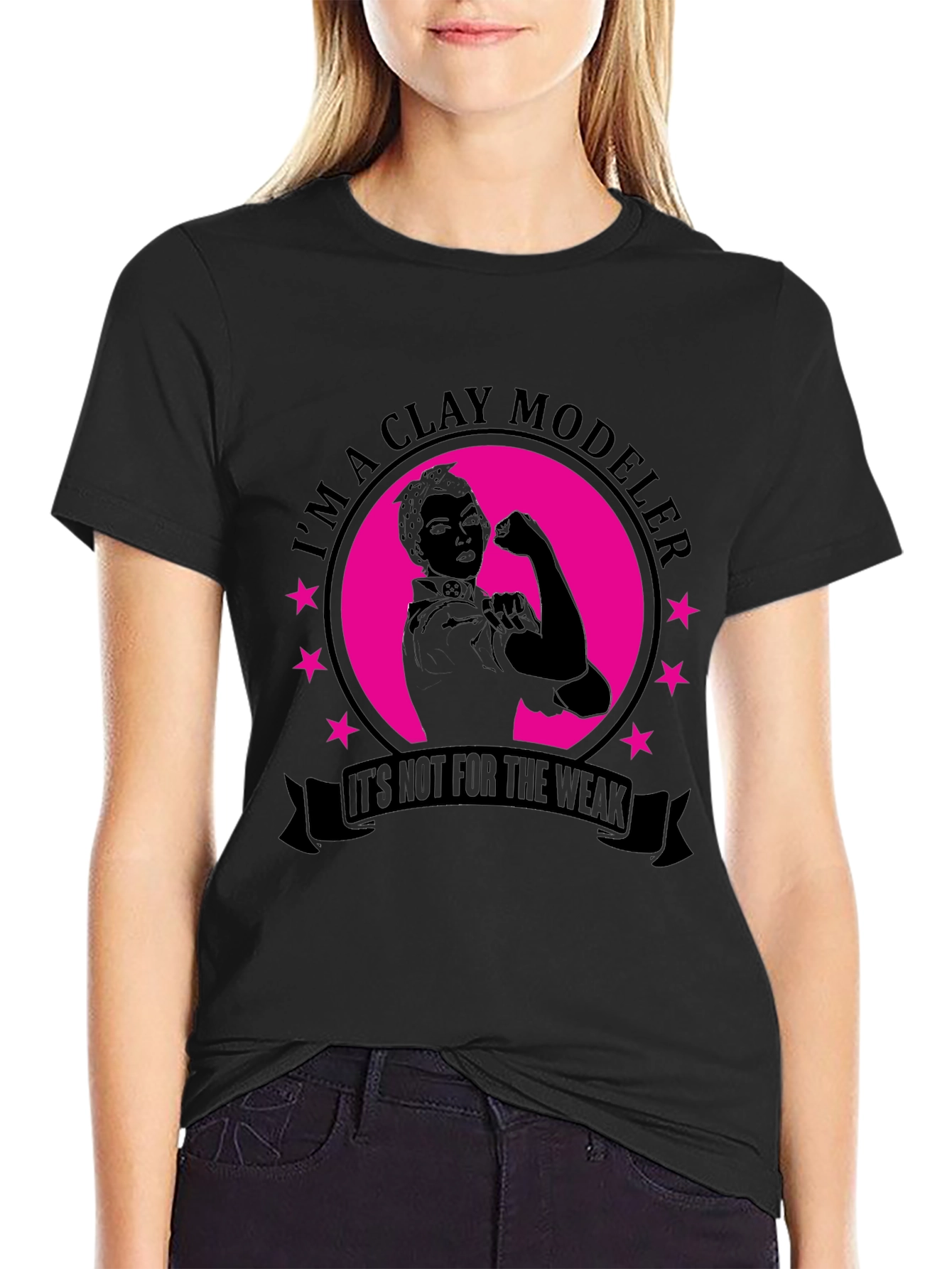 Clay Modeler T-Shirt - Strong Women Design