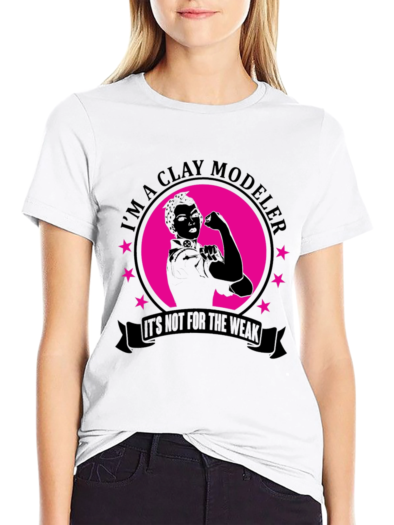 Clay Modeler T-Shirt - Strong Women Design