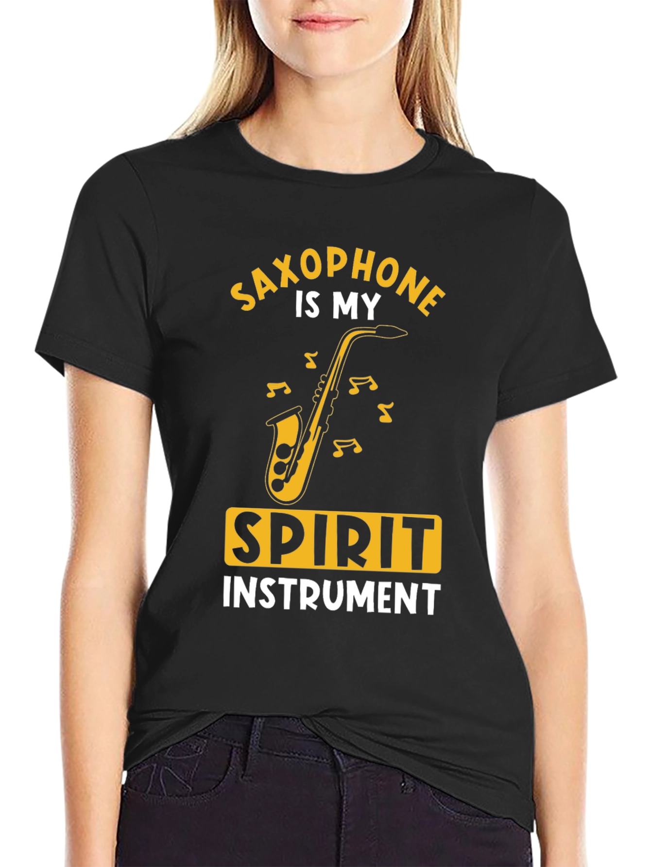Saxophone Spirit Instrument Graphic Tee - Musician T-Shirt