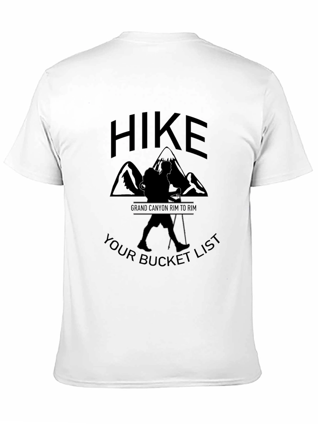Hike Grand Canyon Bucket List Black T-Shirt