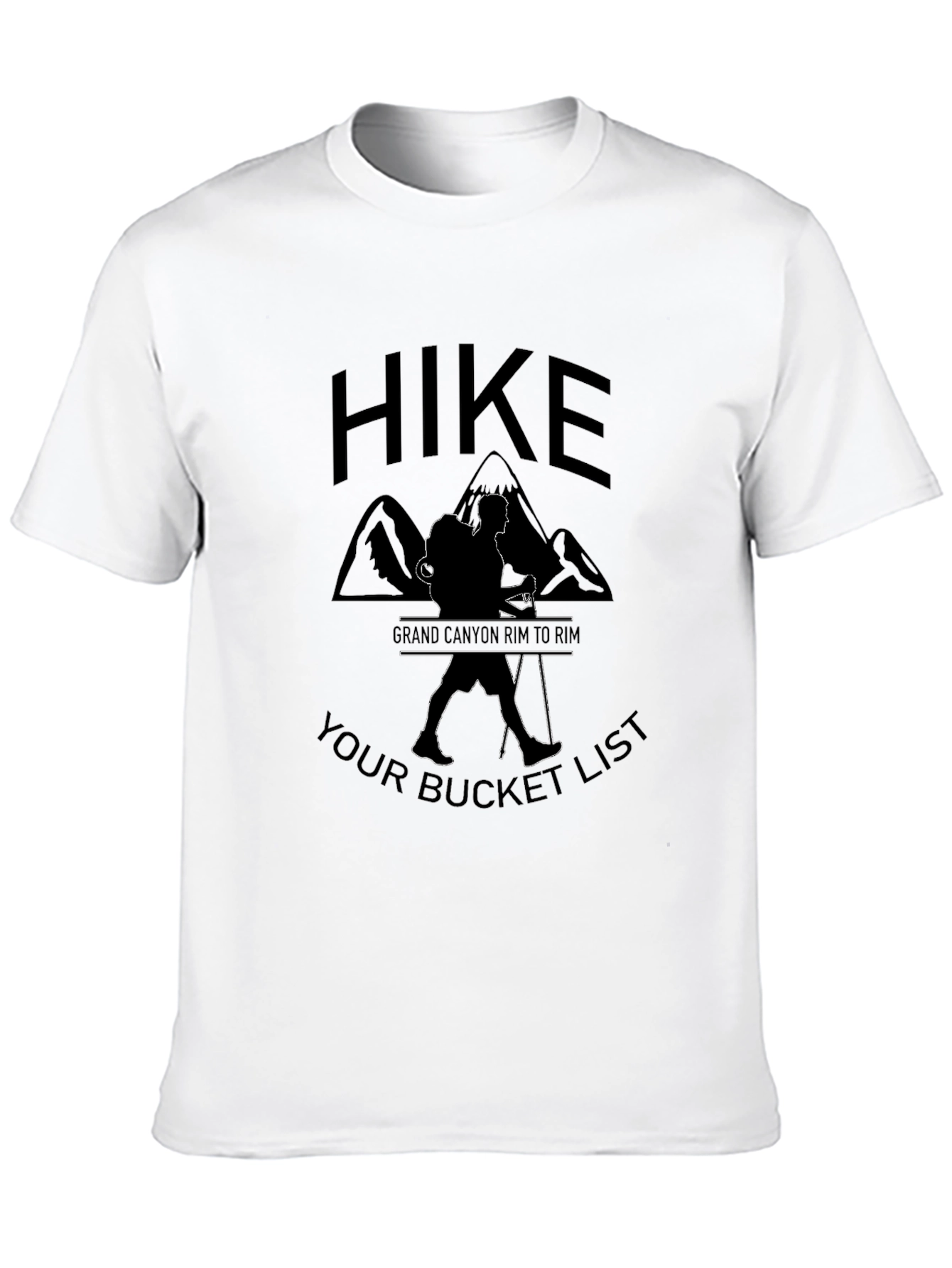 Hike Grand Canyon Bucket List Black T-Shirt
