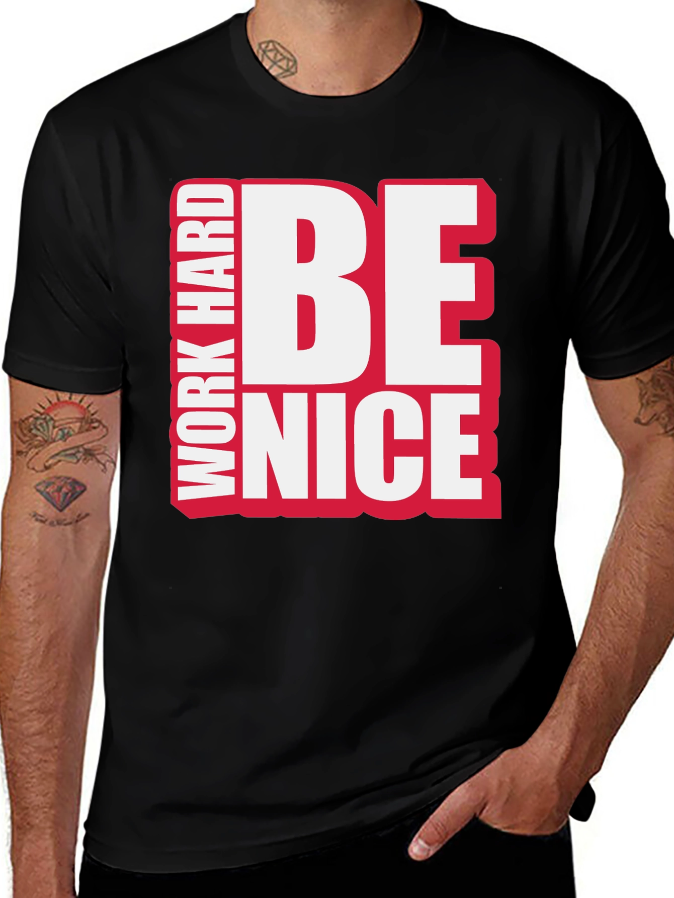Work Hard Be Nice Graphic T-Shirt