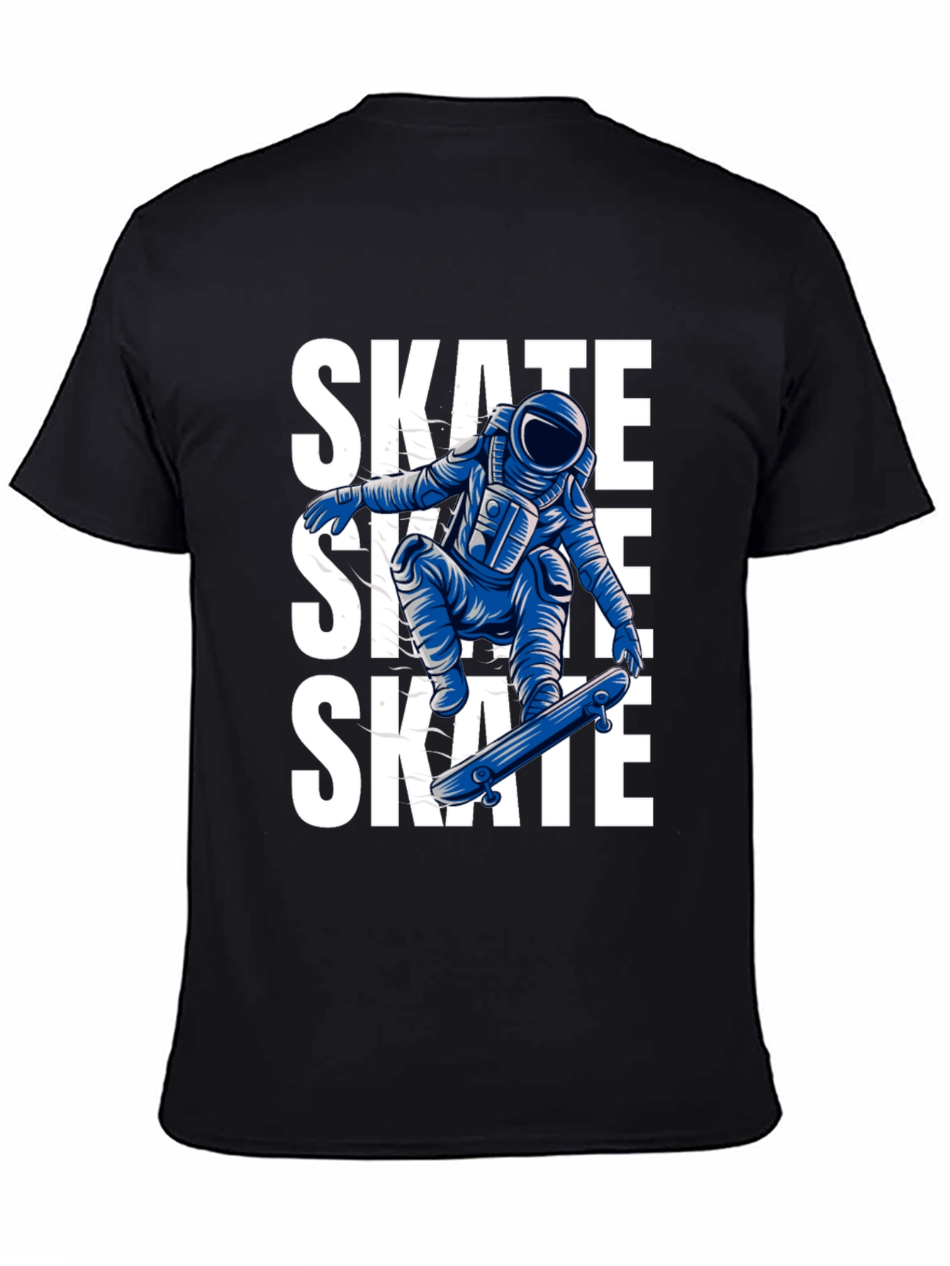 Skate Astronaut Black T-Shirt