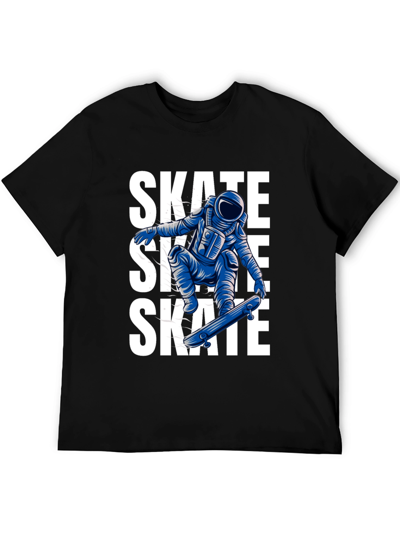 Skate Astronaut Black T-Shirt