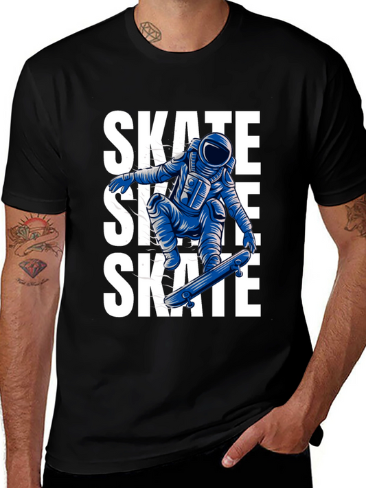 Skate Astronaut Black T-Shirt