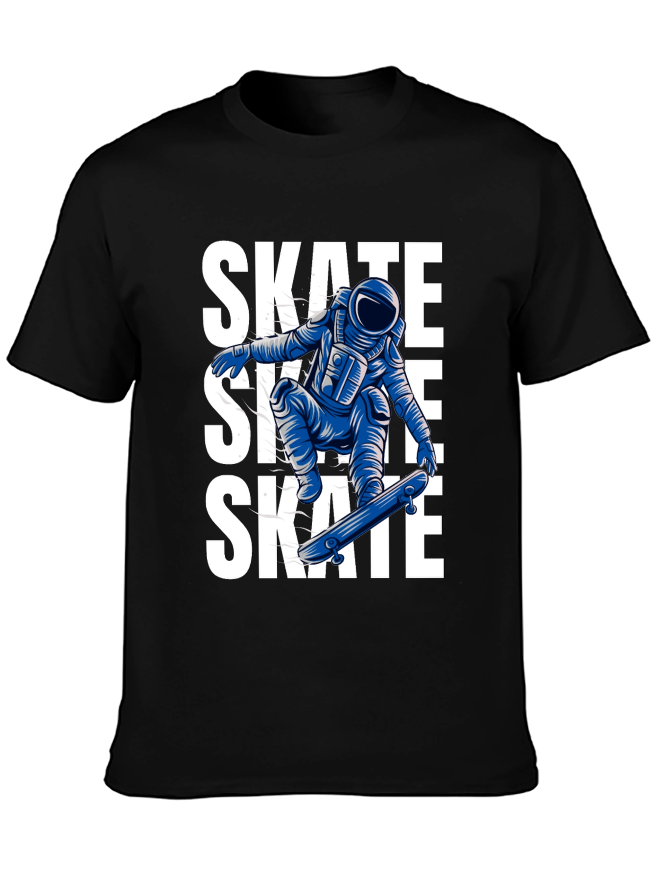 Skate Astronaut Black T-Shirt