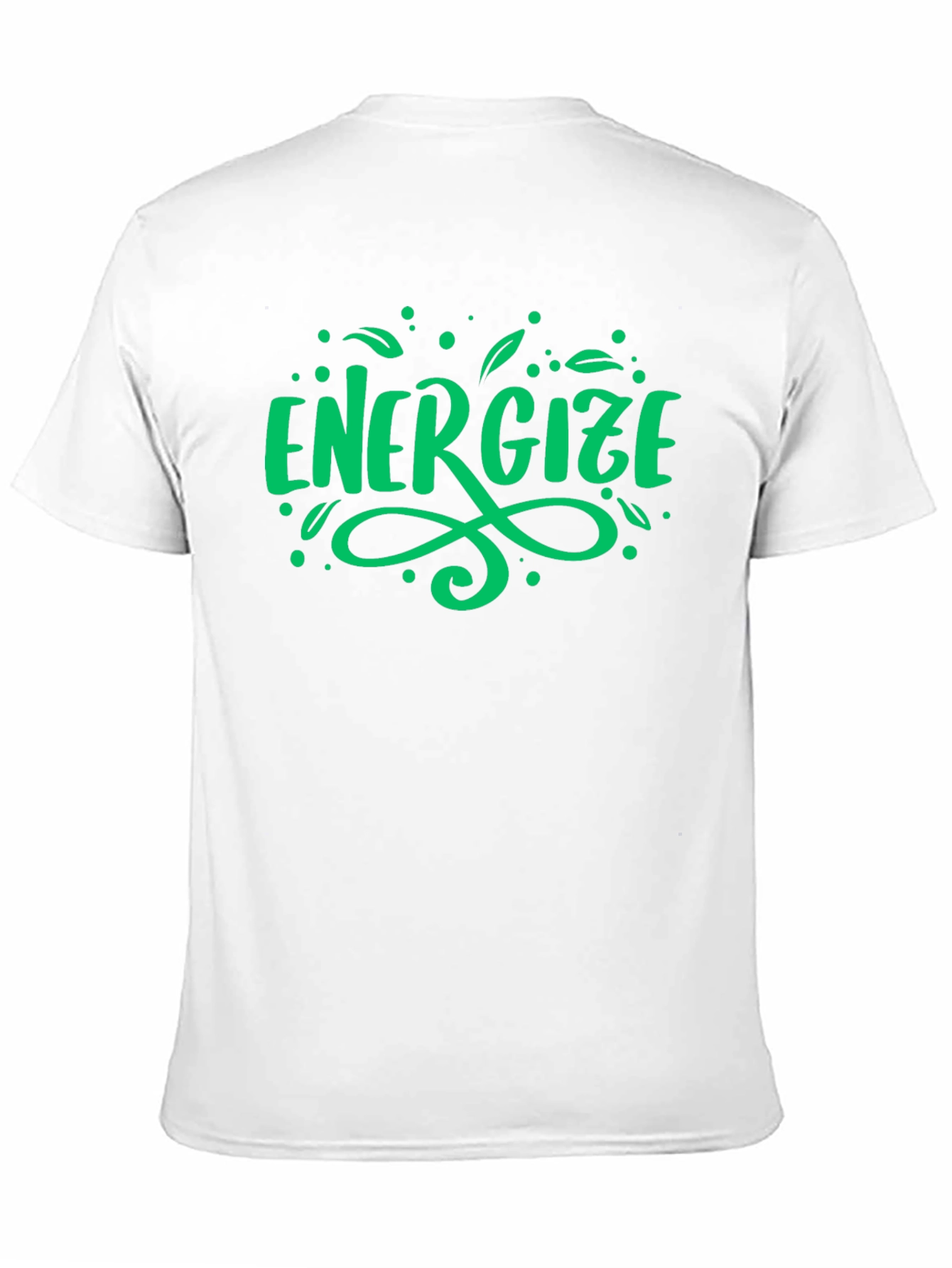 Energize Graphic Tee - Green Print on Black