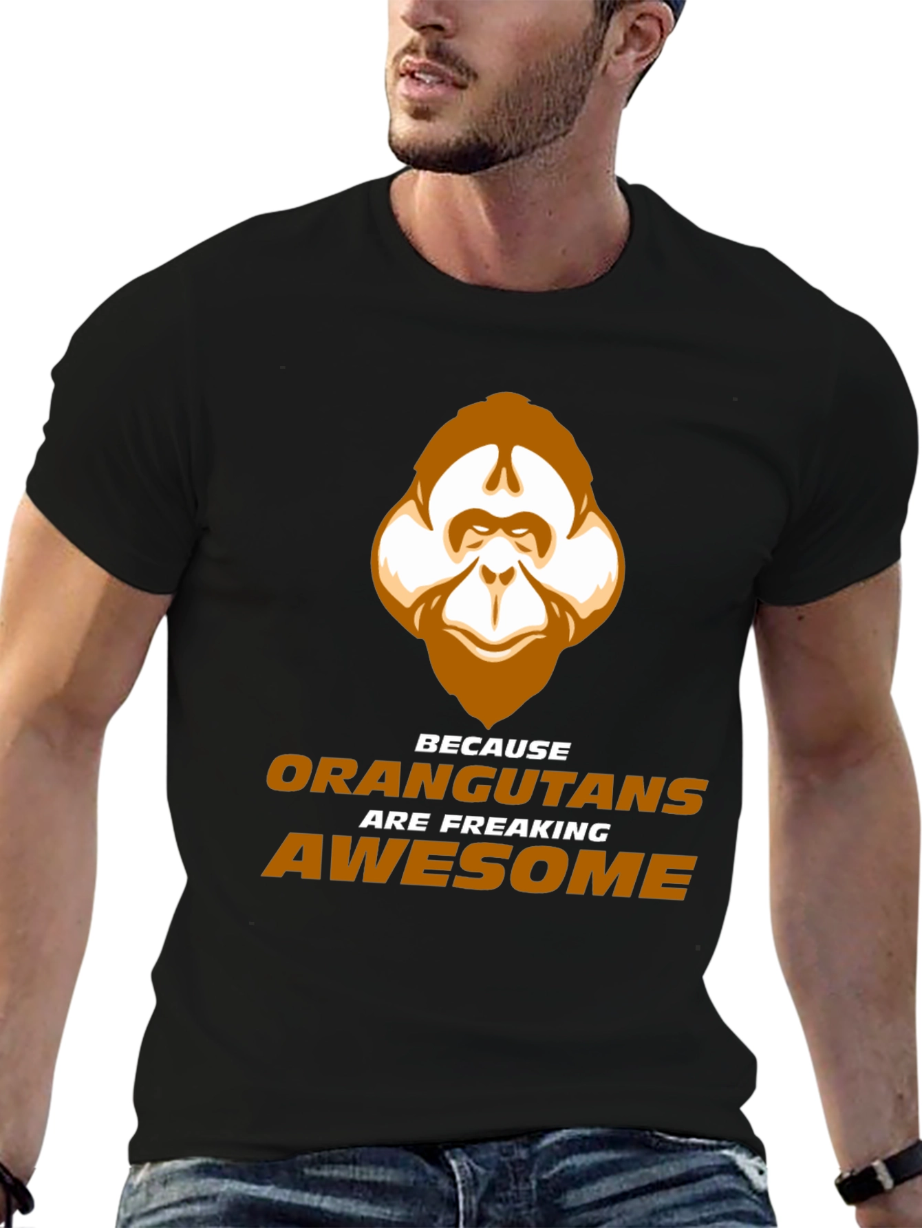 Orangutan Awesome T-Shirt - Fun Animal Graphic Tee