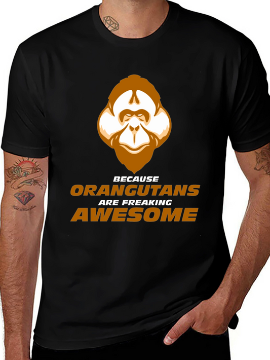 Orangutan Awesome T-Shirt - Fun Animal Graphic Tee
