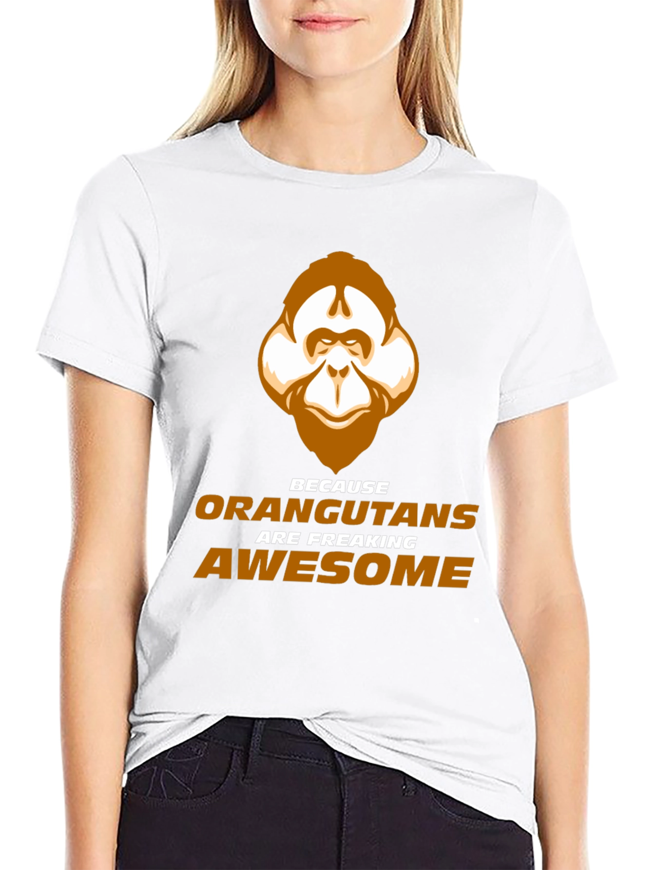 Orangutan Awesome T-Shirt - Fun Animal Graphic Tee