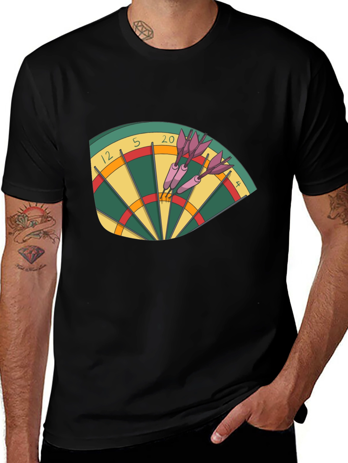 Darts T-Shirt - Bullseye Graphic Tee