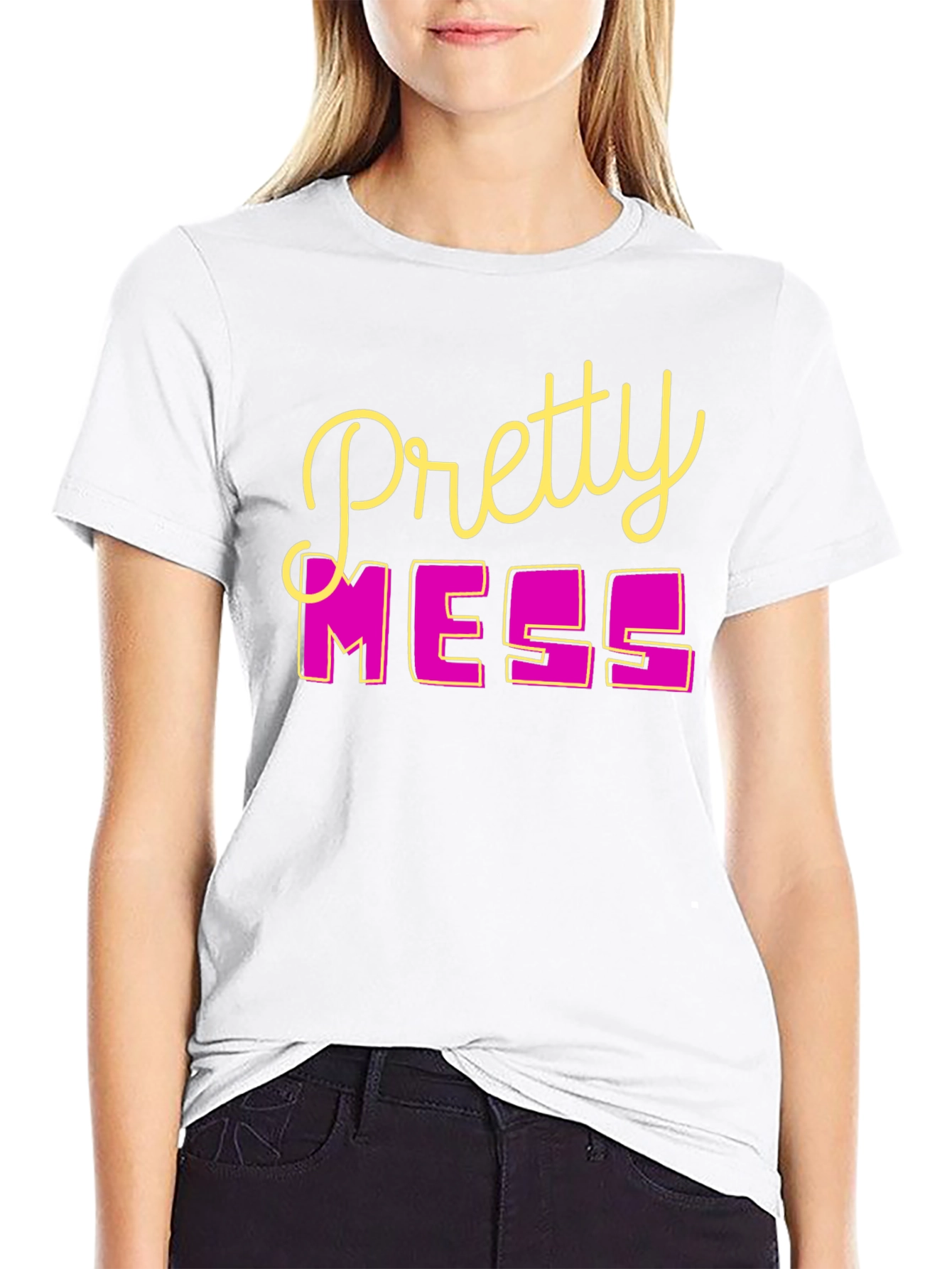 Pretty Mess Graphic Tee - Stylish Casual Wear