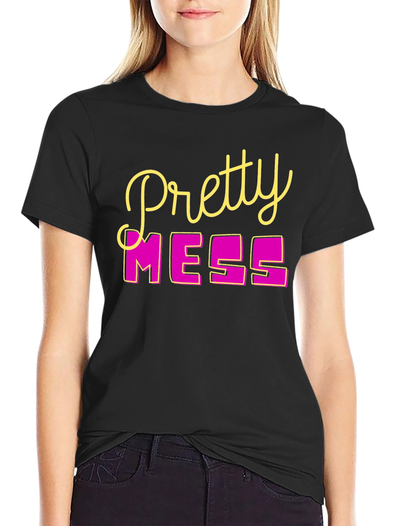 Pretty Mess Graphic Tee - Stylish Casual Wear