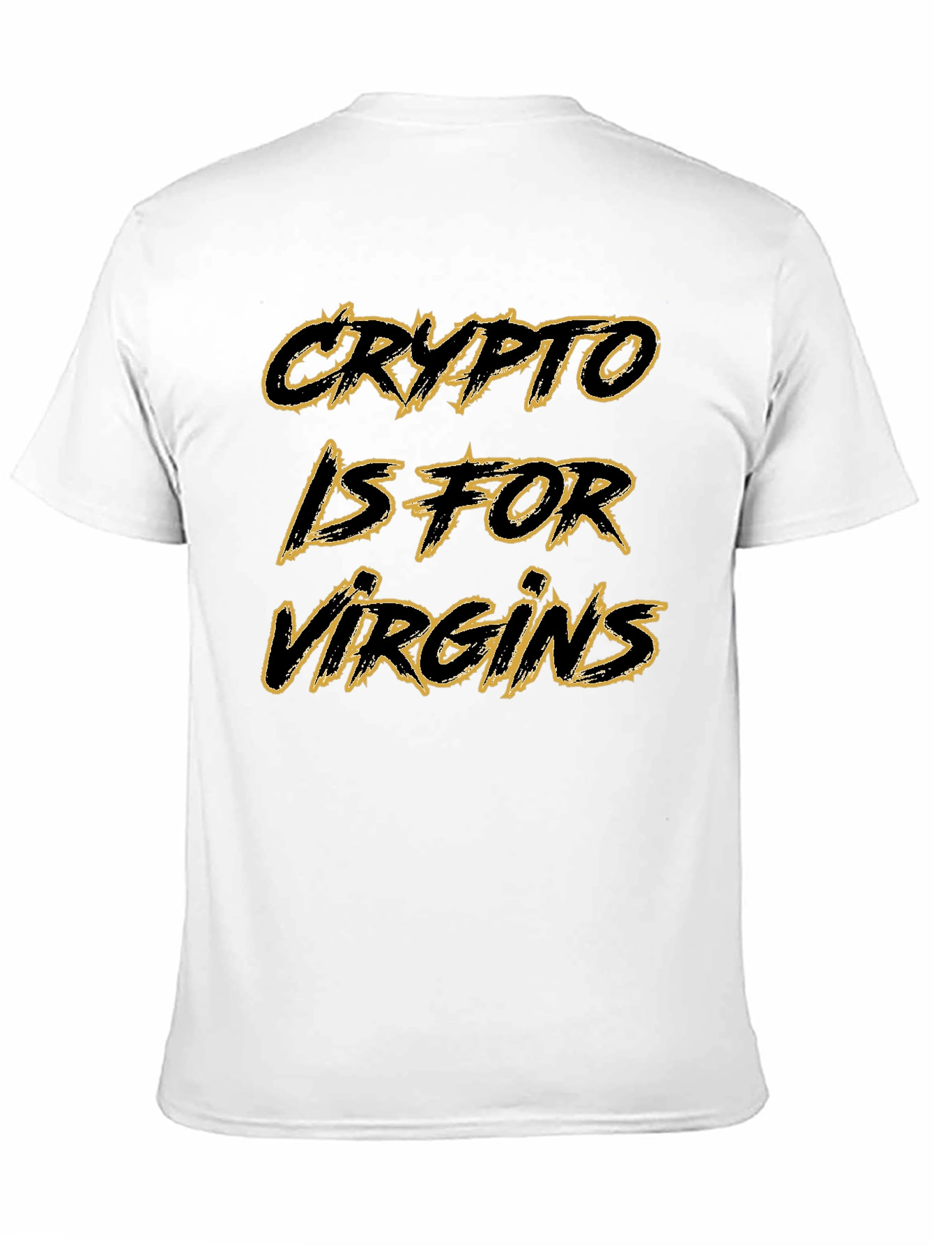 Crypto is for Virgins Black Graphic Tee