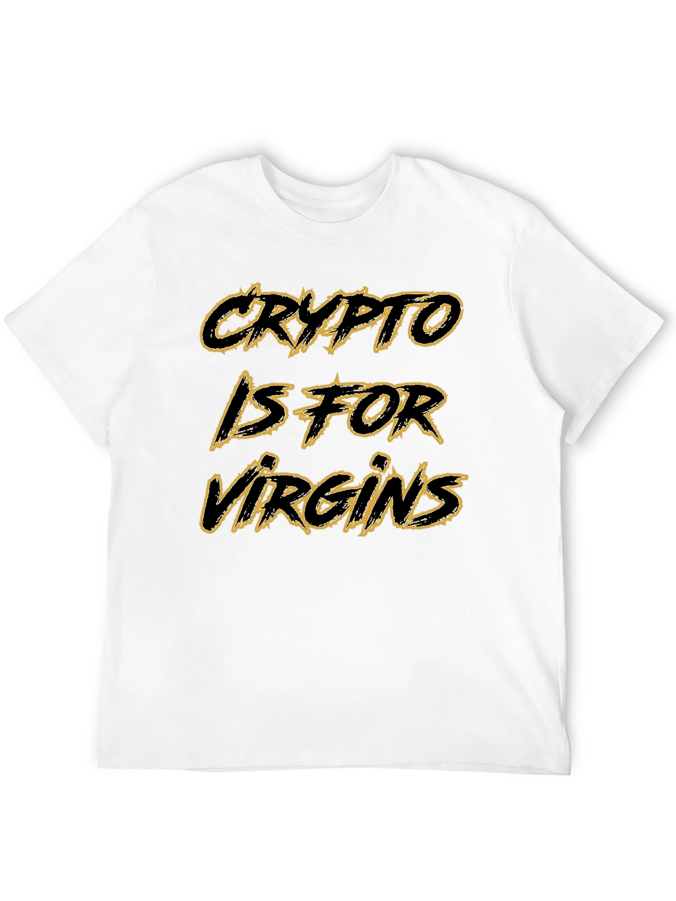Crypto is for Virgins Black Graphic Tee