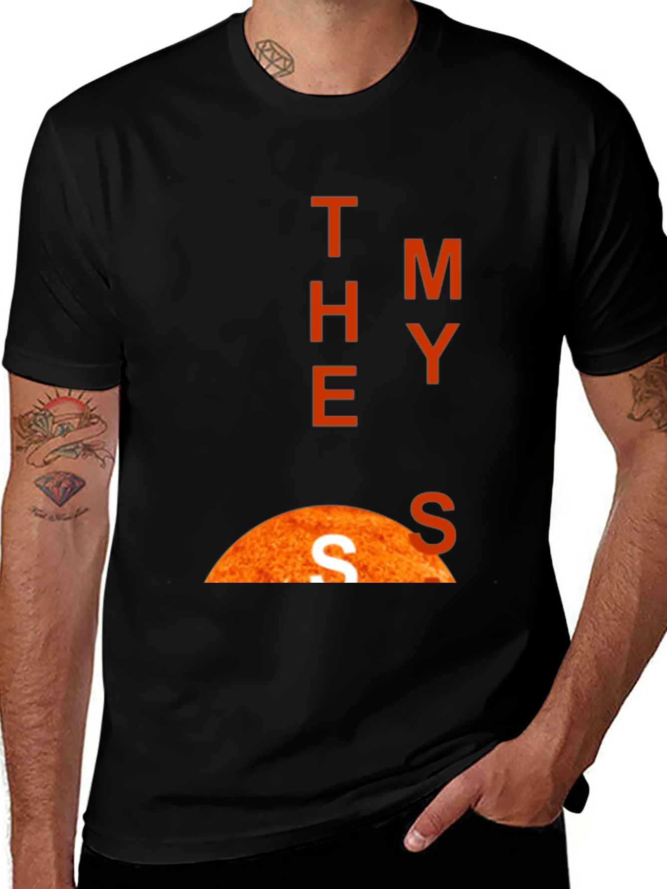 The Mystery of the Sun Graphic Tee - Black