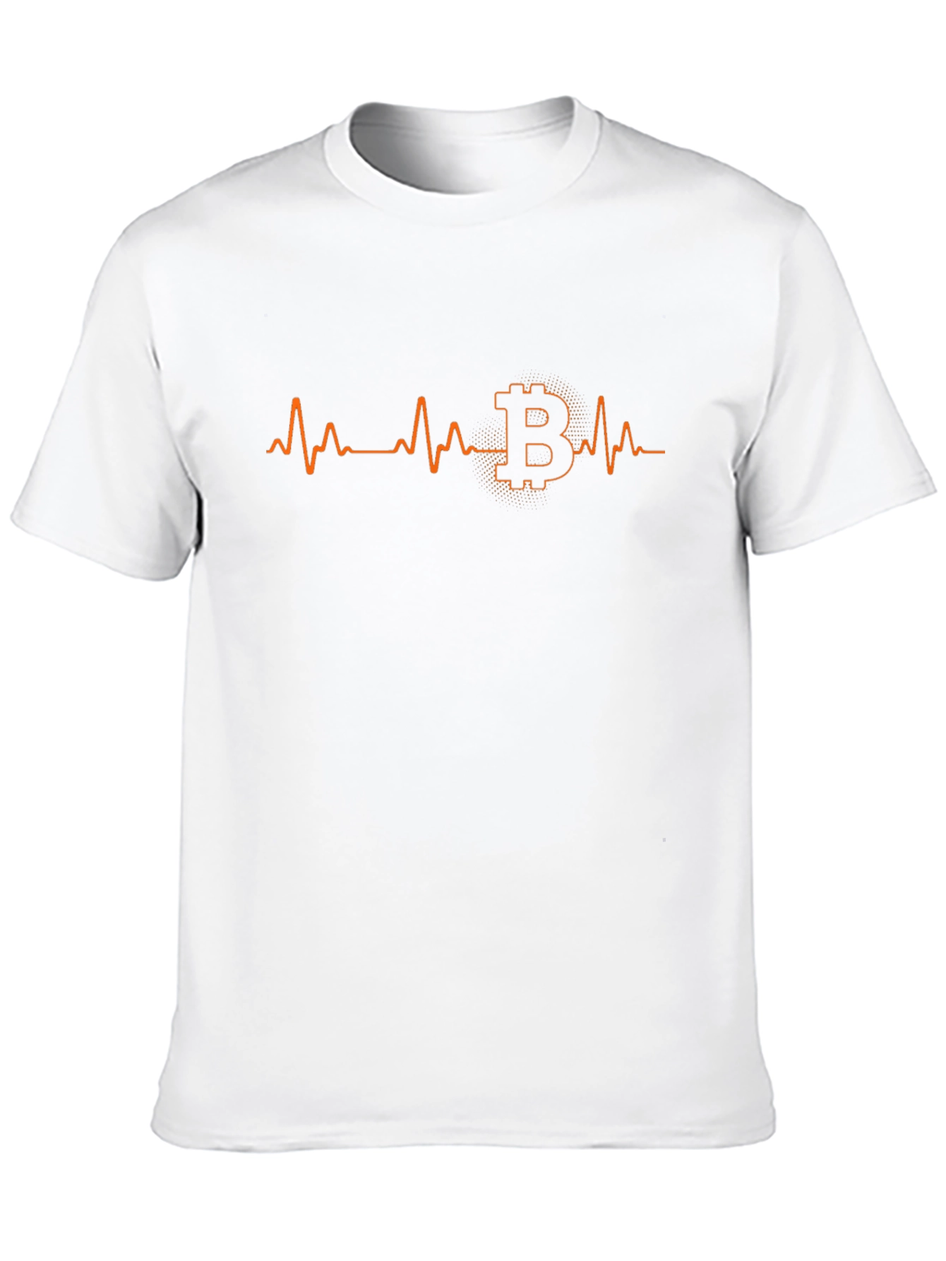 Bitcoin Heartbeat Graphic T-Shirt - Crypto Lover Tee