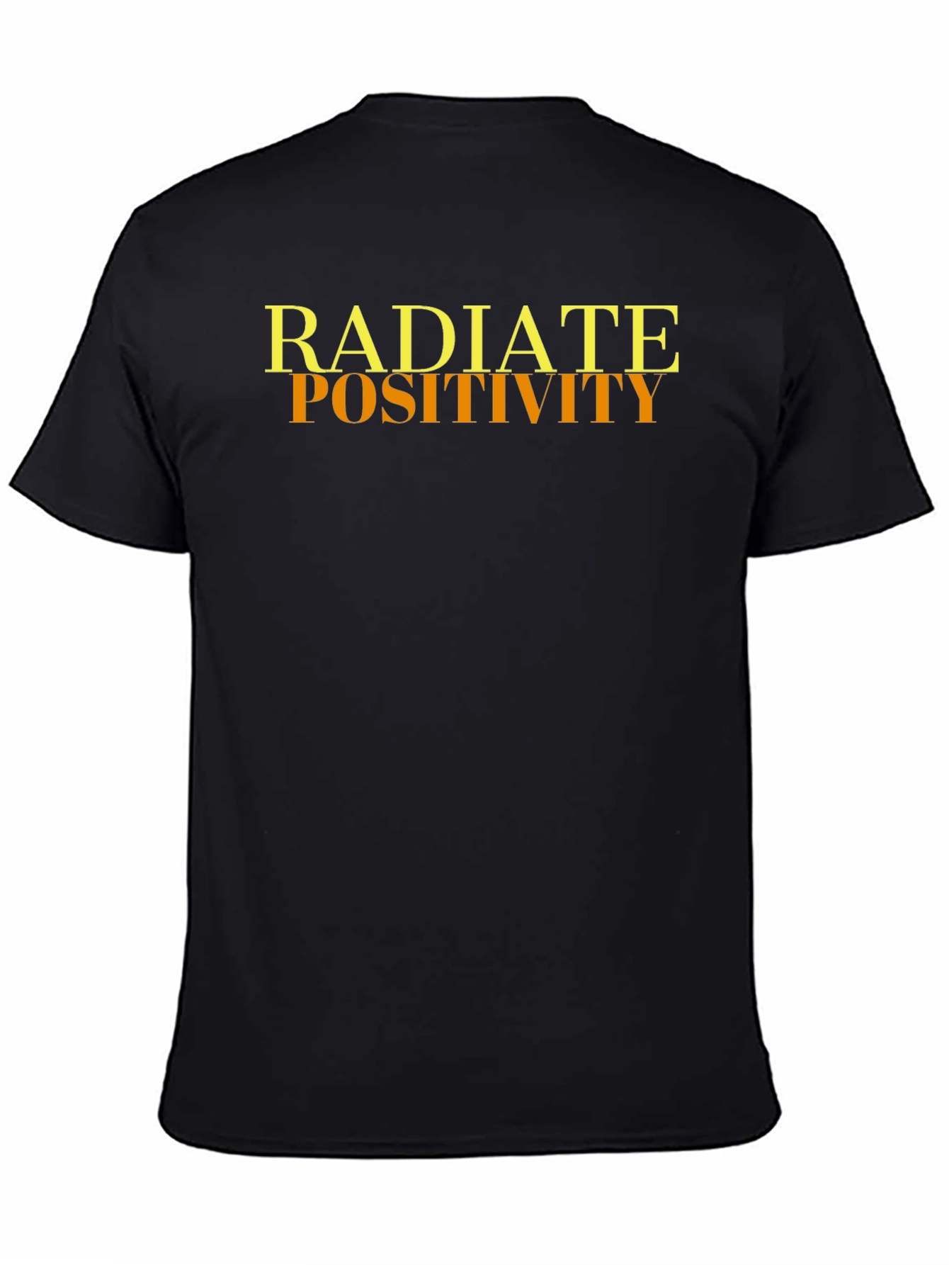 Radiate Positivity Black Graphic Tee