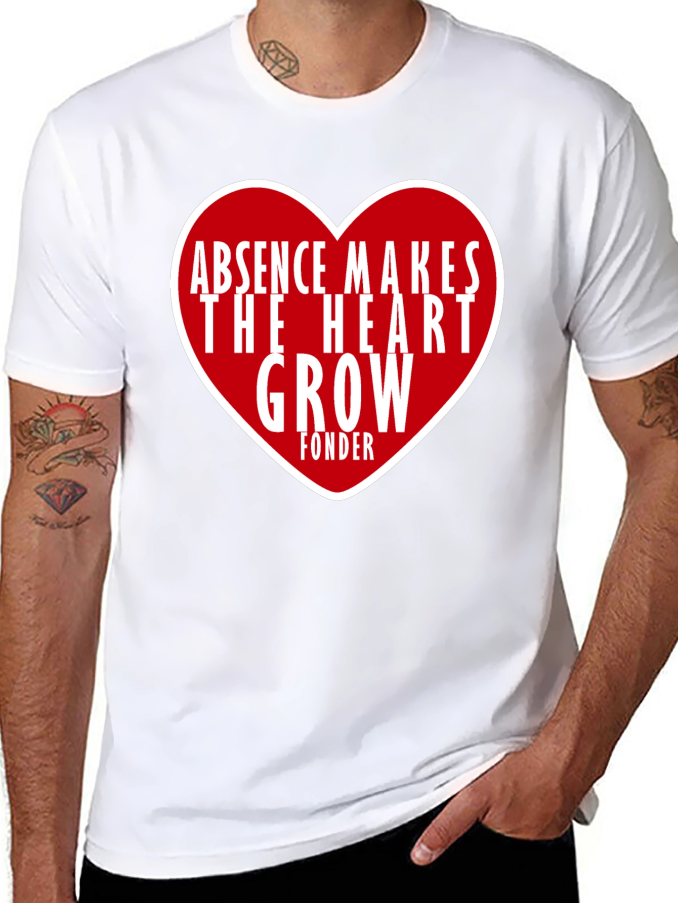 Absence Makes The Heart Grow Fonder Graphic Tee