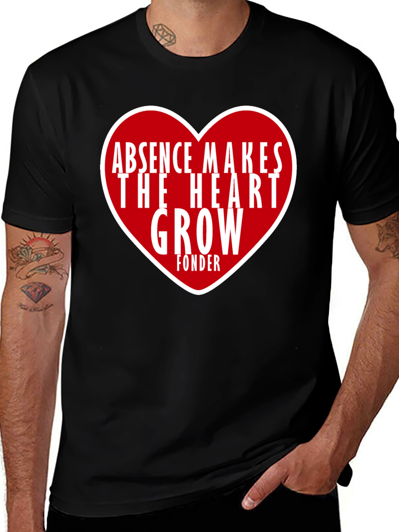 Absence Makes The Heart Grow Fonder Graphic Tee