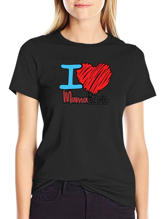 I Heart Mama Bear Graphic Tee - Stylish Comfort