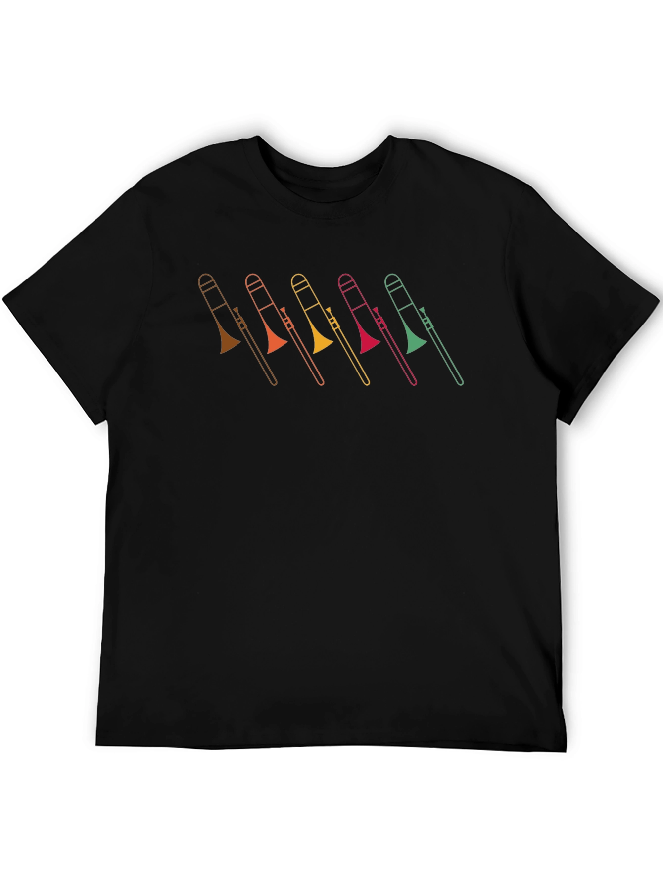 Colorful Trombone Music T-Shirt