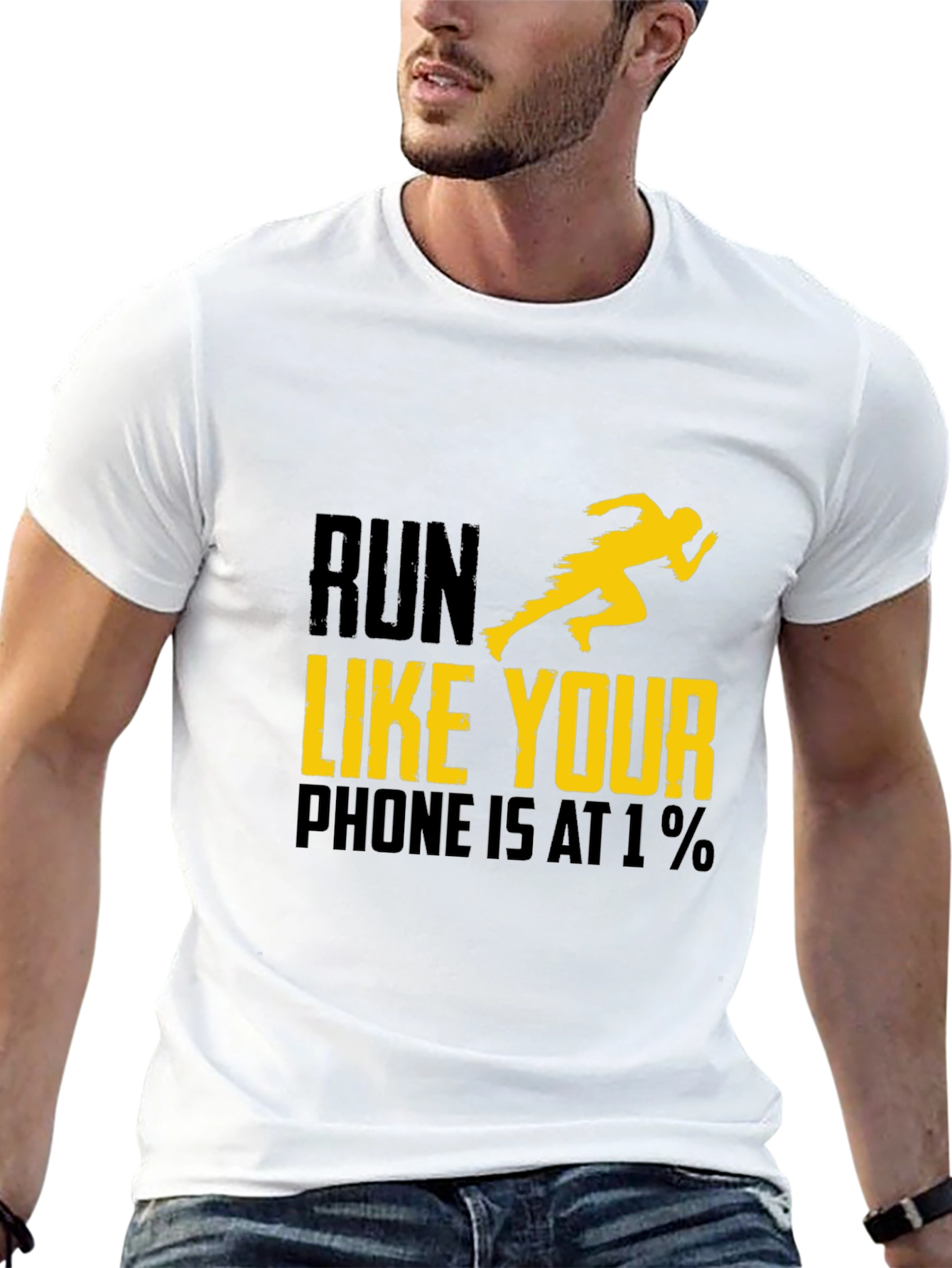 Run Like Your Phone Is At 1% T-Shirt