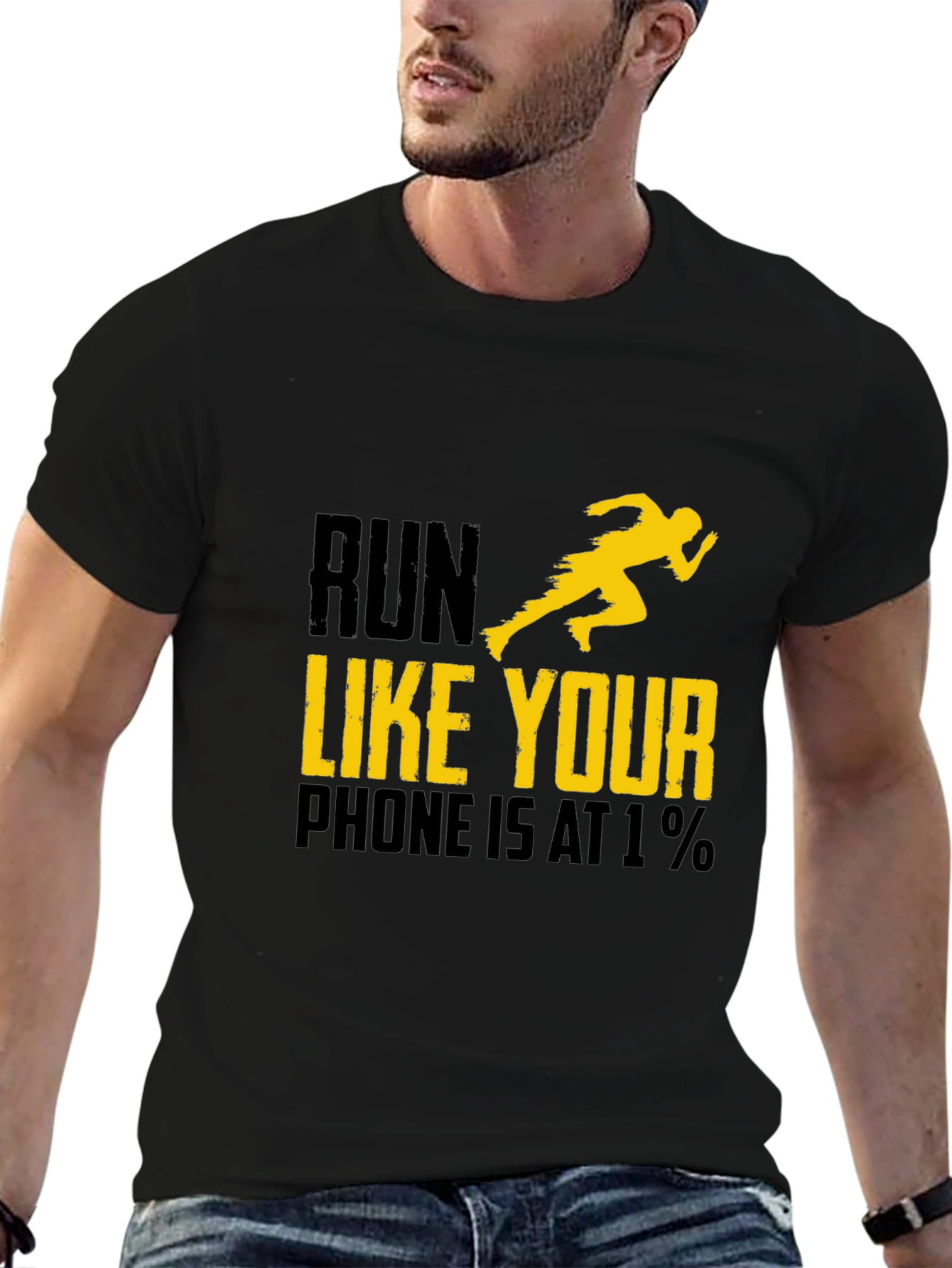 Run Like Your Phone Is At 1% T-Shirt