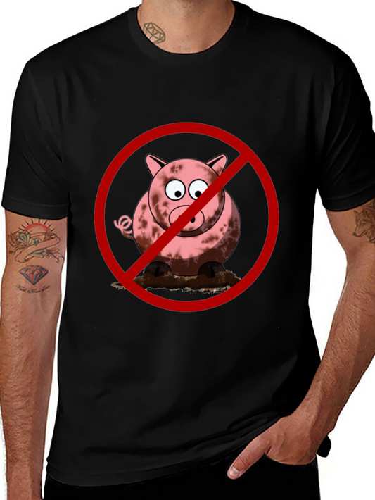 No Pig T-Shirt - Muddy Fun Prohibited