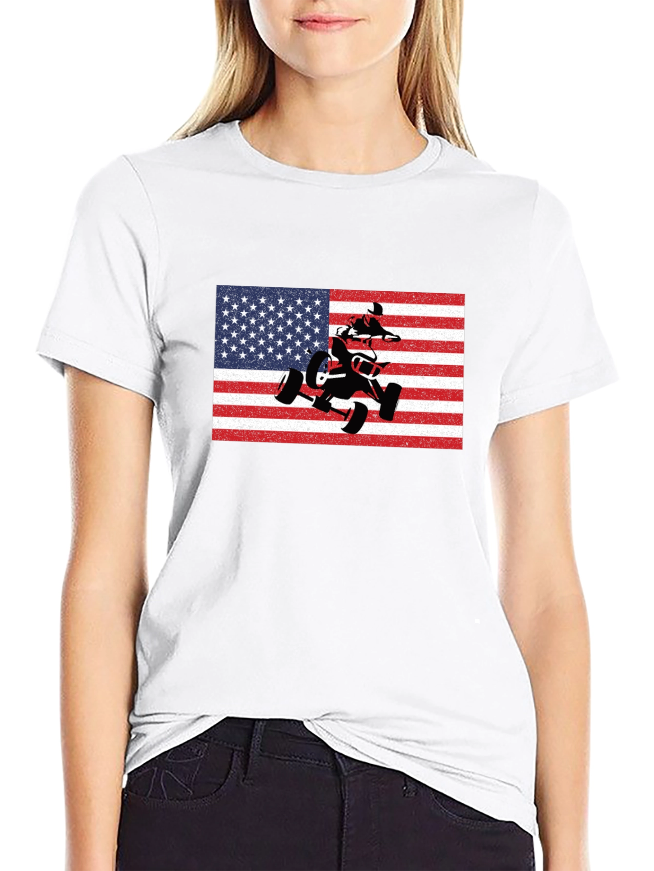 American Flag ATV T-Shirt