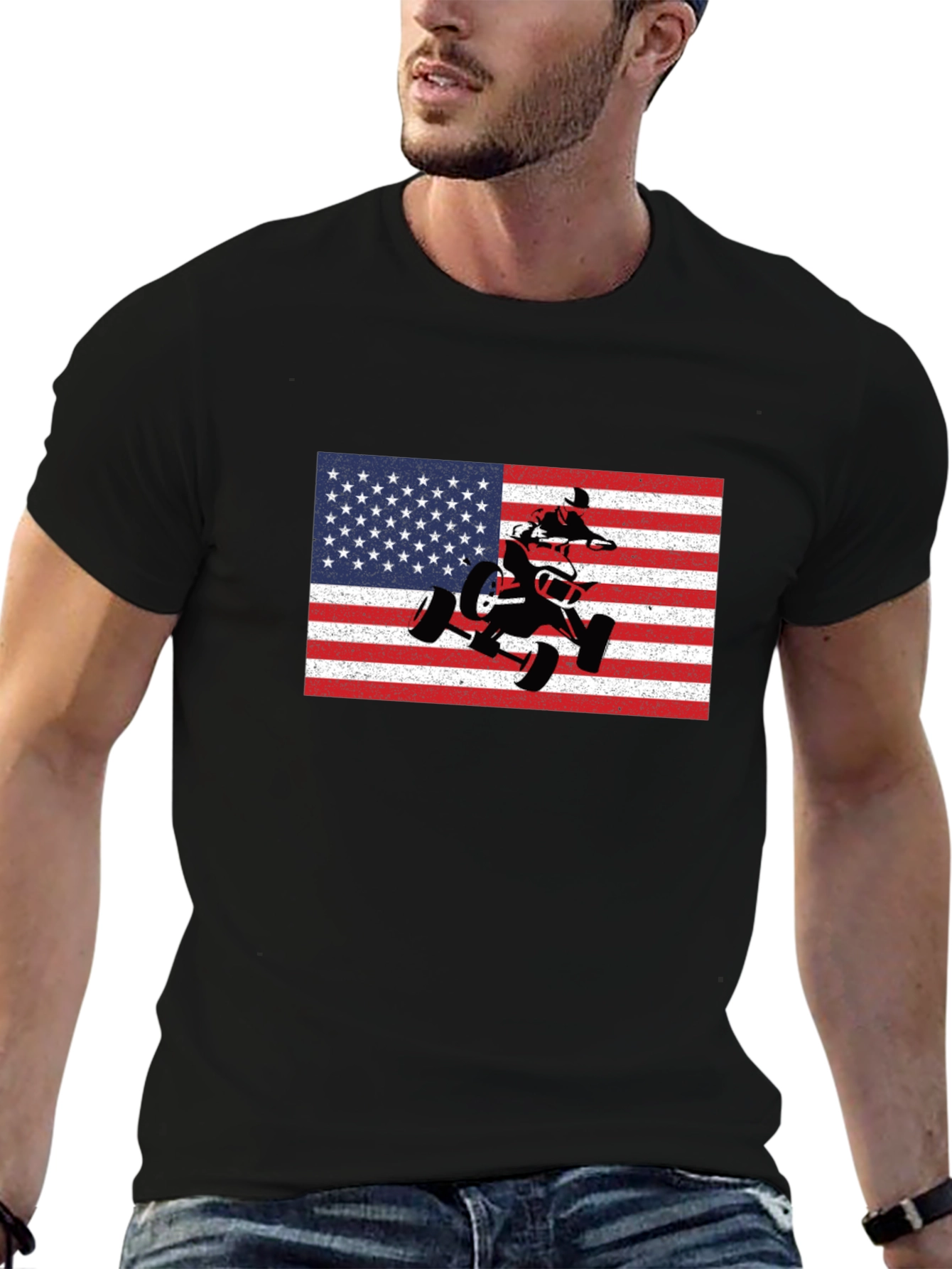 American Flag ATV T-Shirt