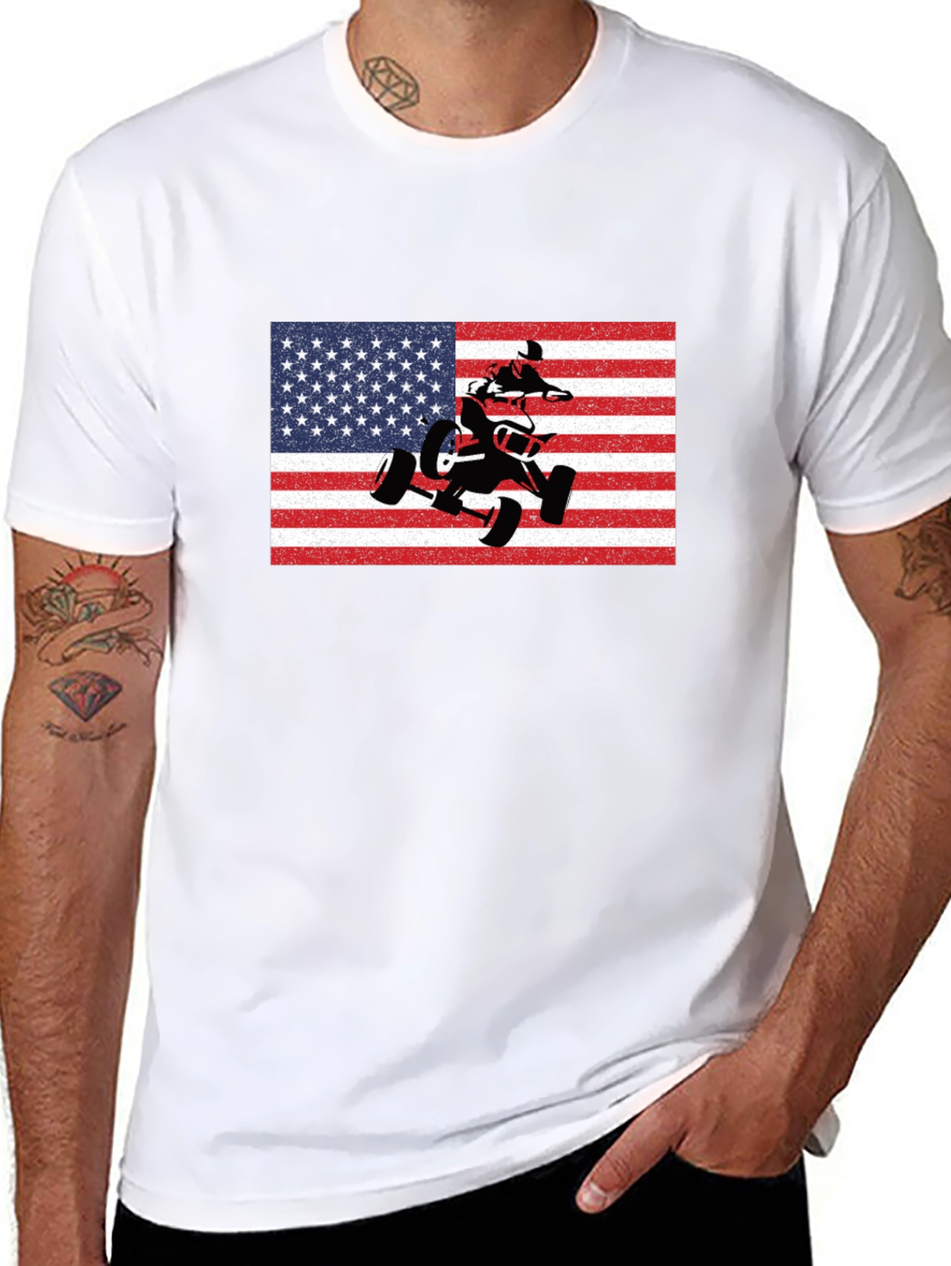 American Flag ATV T-Shirt