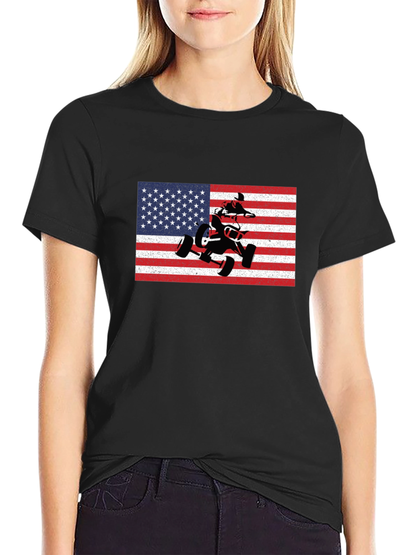 American Flag ATV T-Shirt