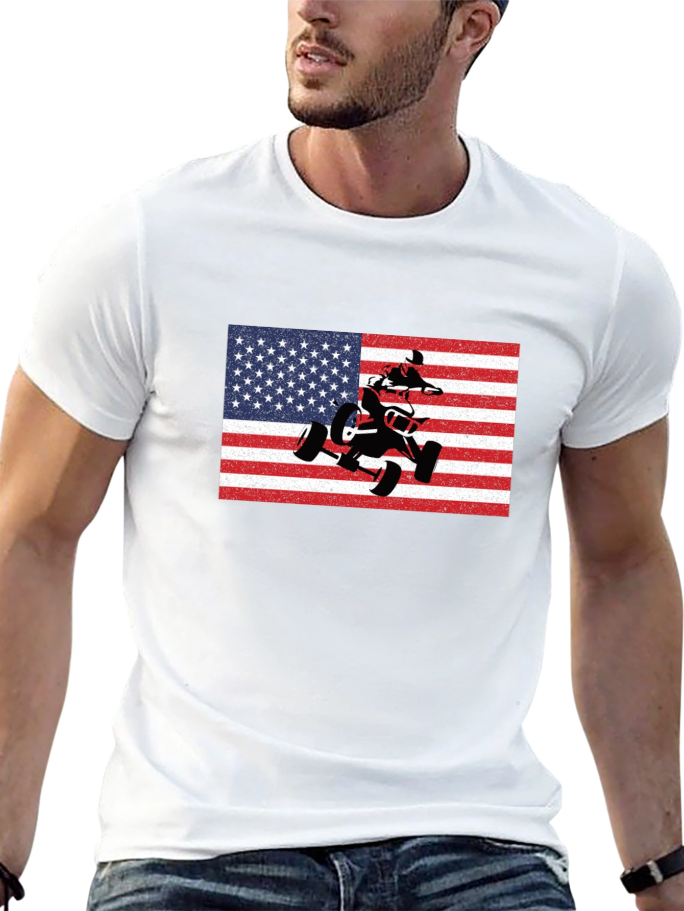 American Flag ATV T-Shirt
